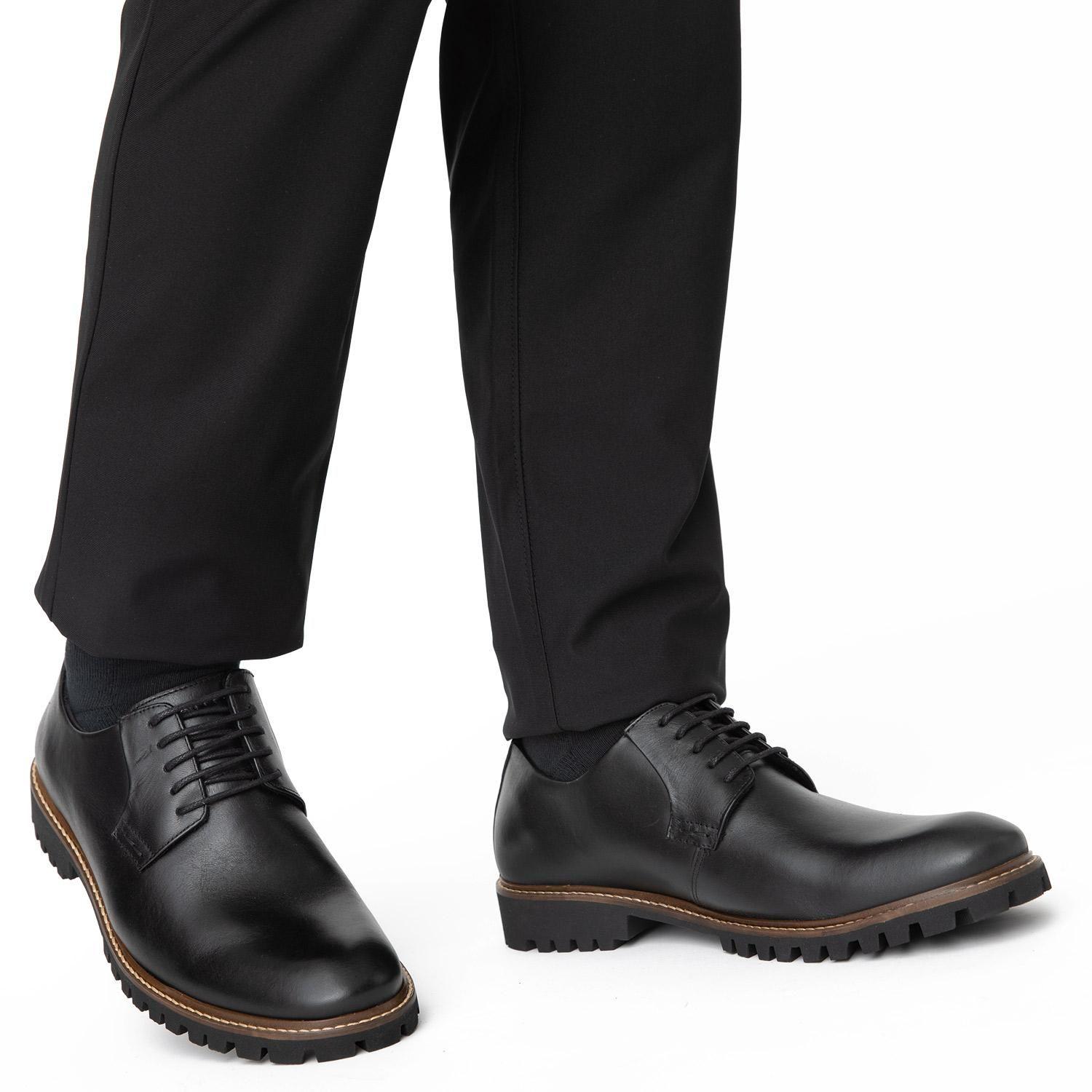Zapato de cuero hombre Guante negro Quebec 0035458-1