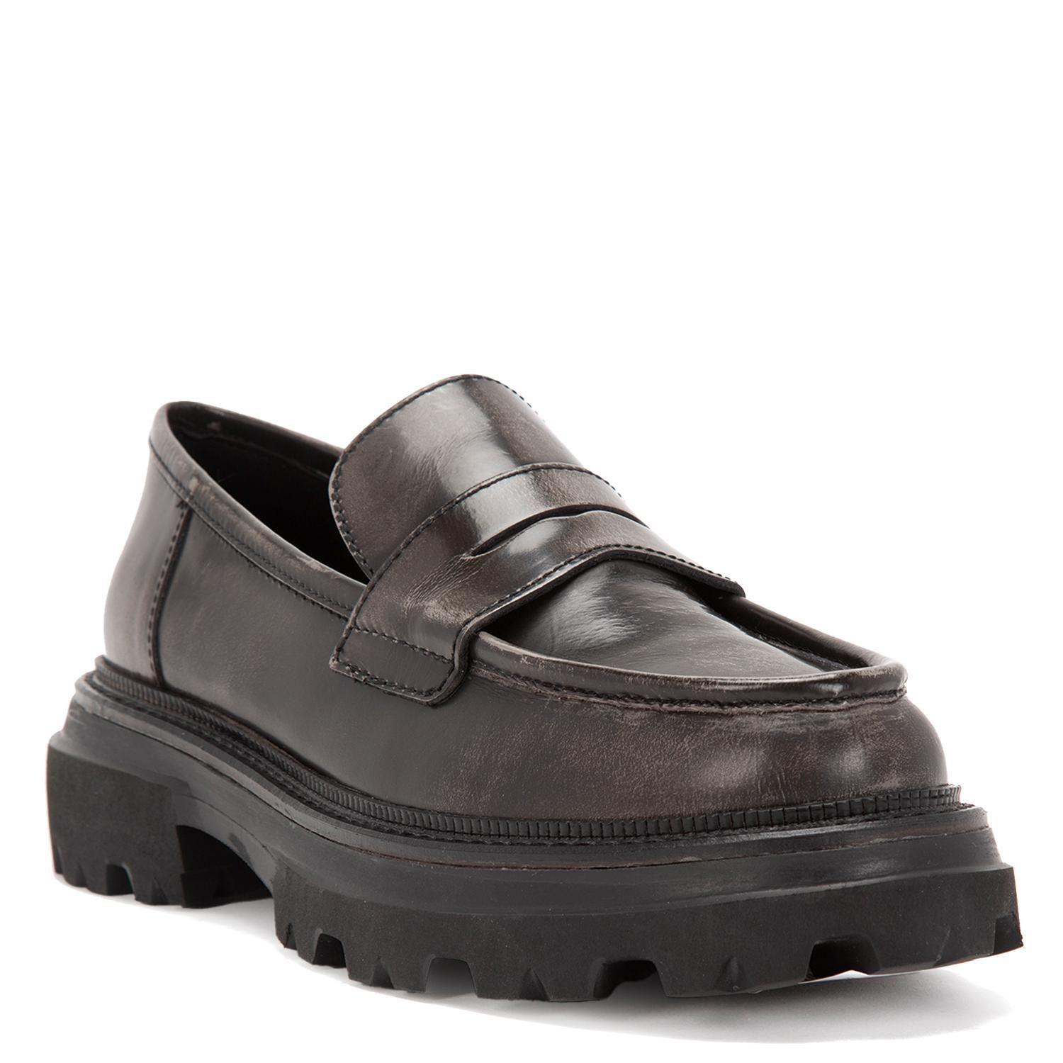 Mocasin de cuero mujer Gacel acero Eve 0659904-2