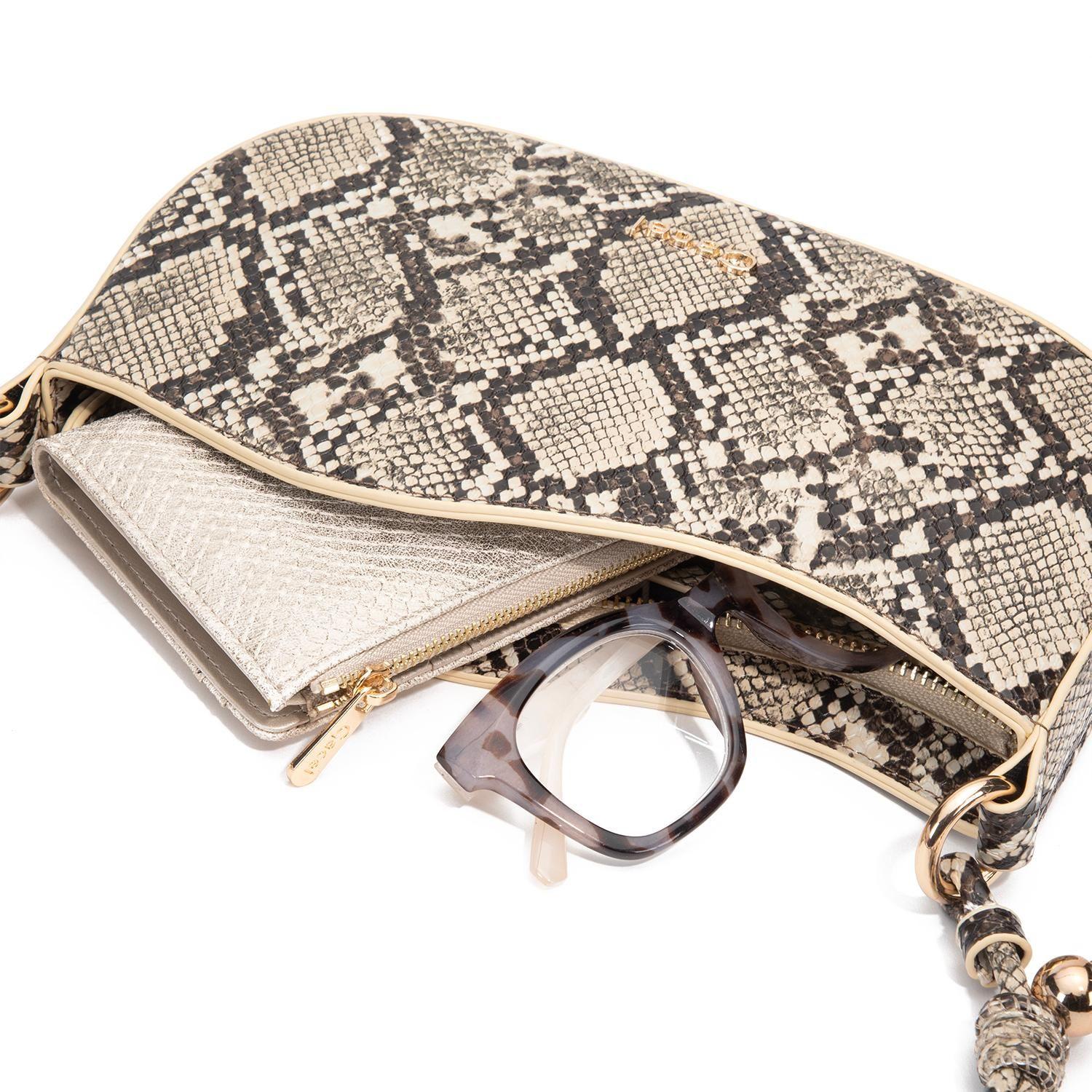 Cartera mujer Gacel off white oval-7