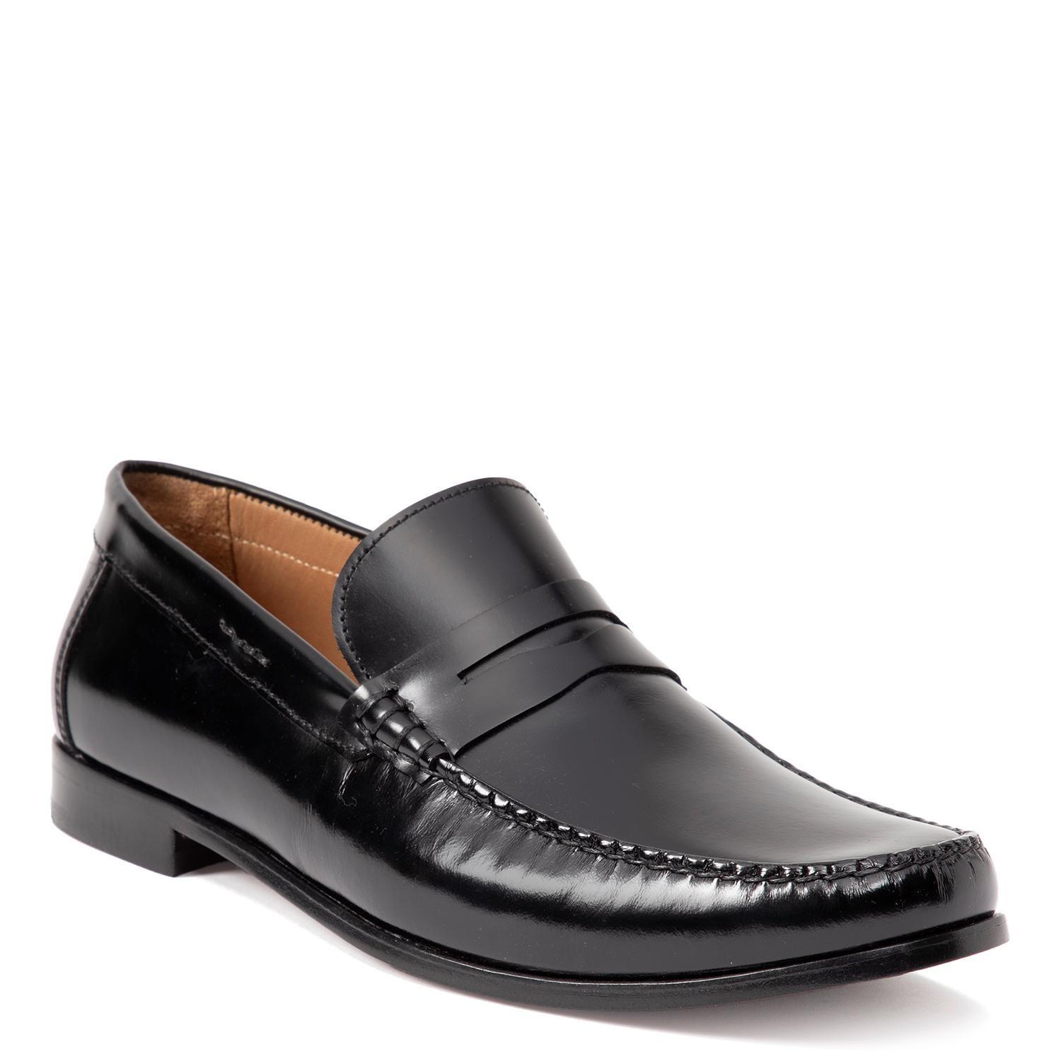 Mocasin de cuero hombre Guante negro Suela-2