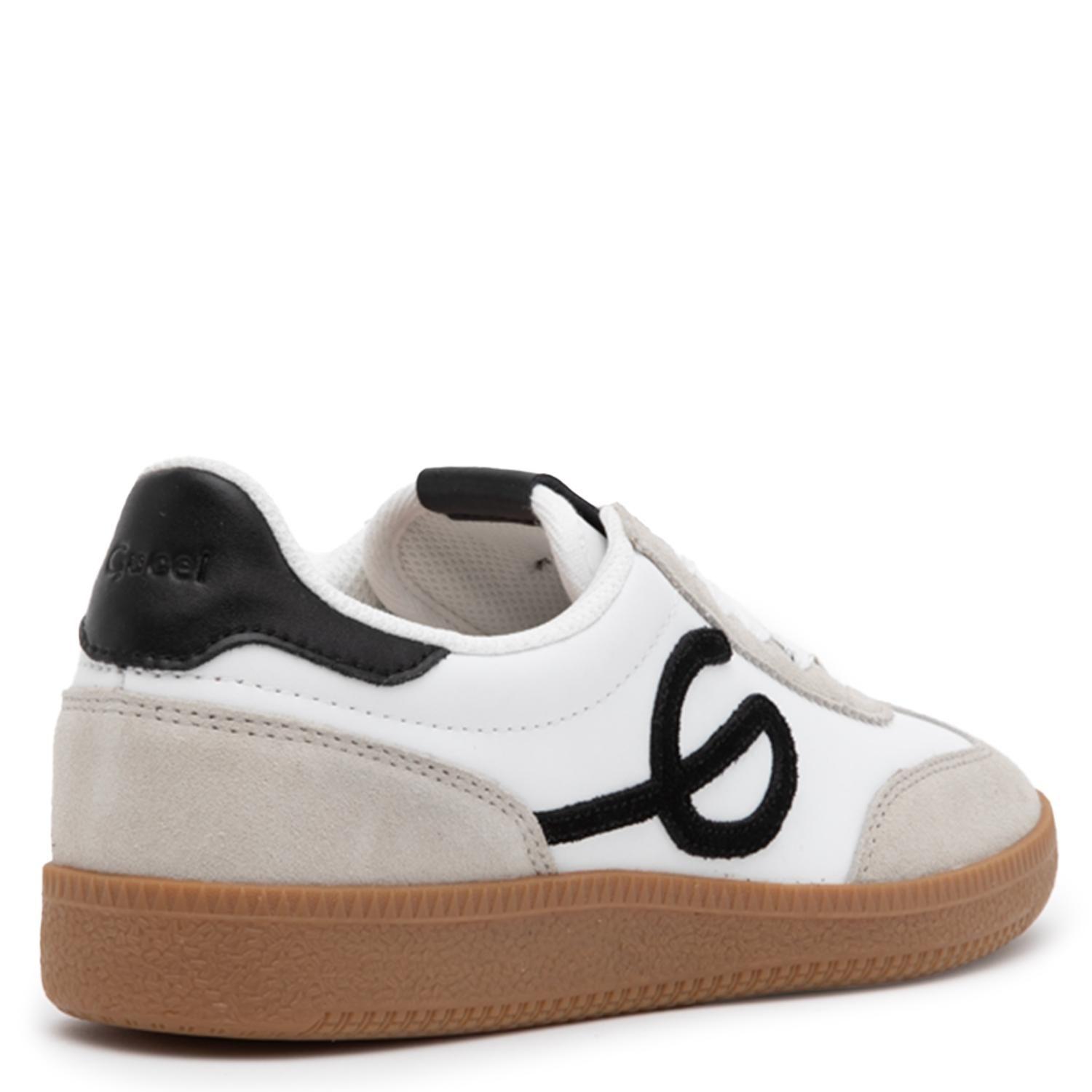 Zapatilla de cuero mujer Gacel blanco Muna-4