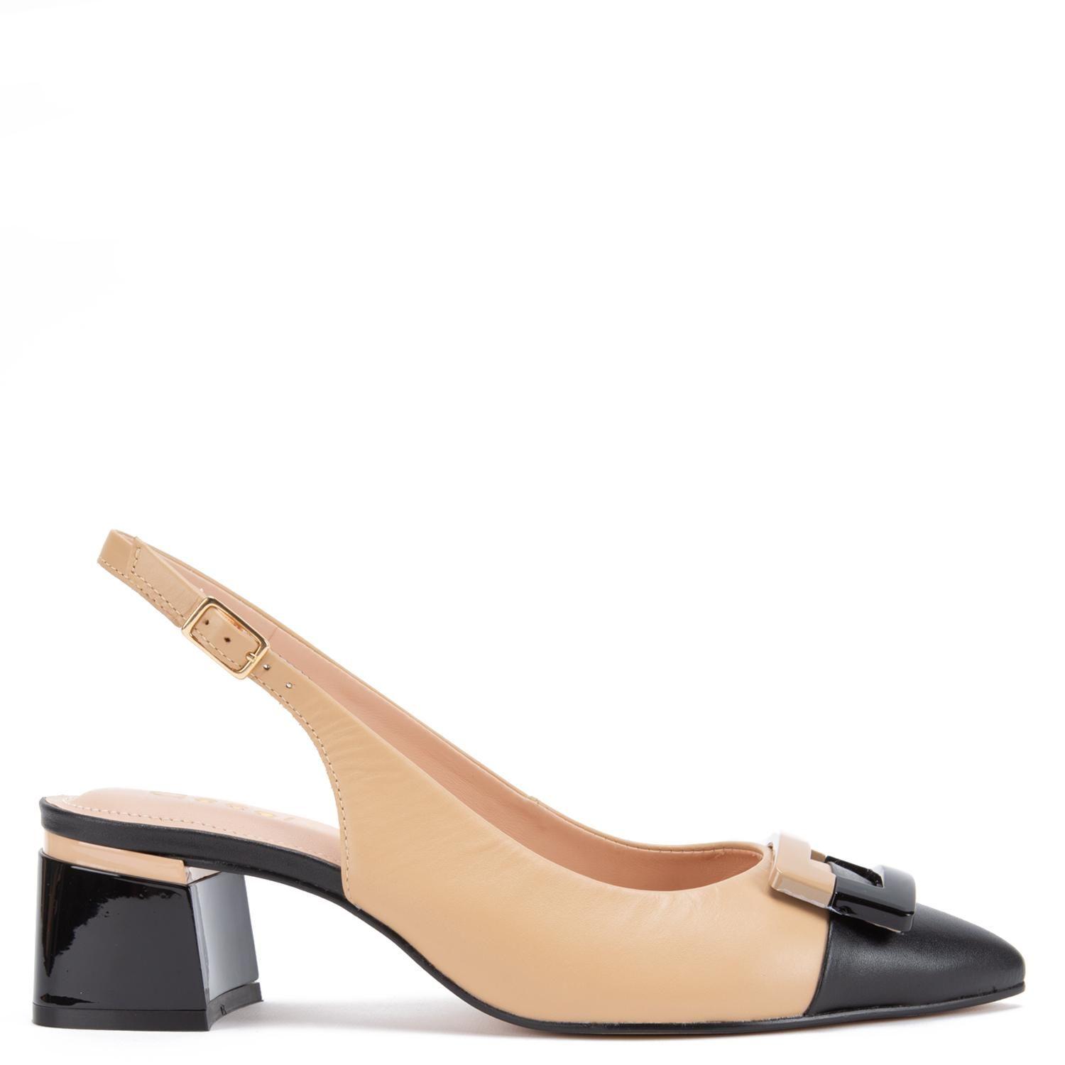 Zapato de cuero mujer Gacel Beige Ciara-0