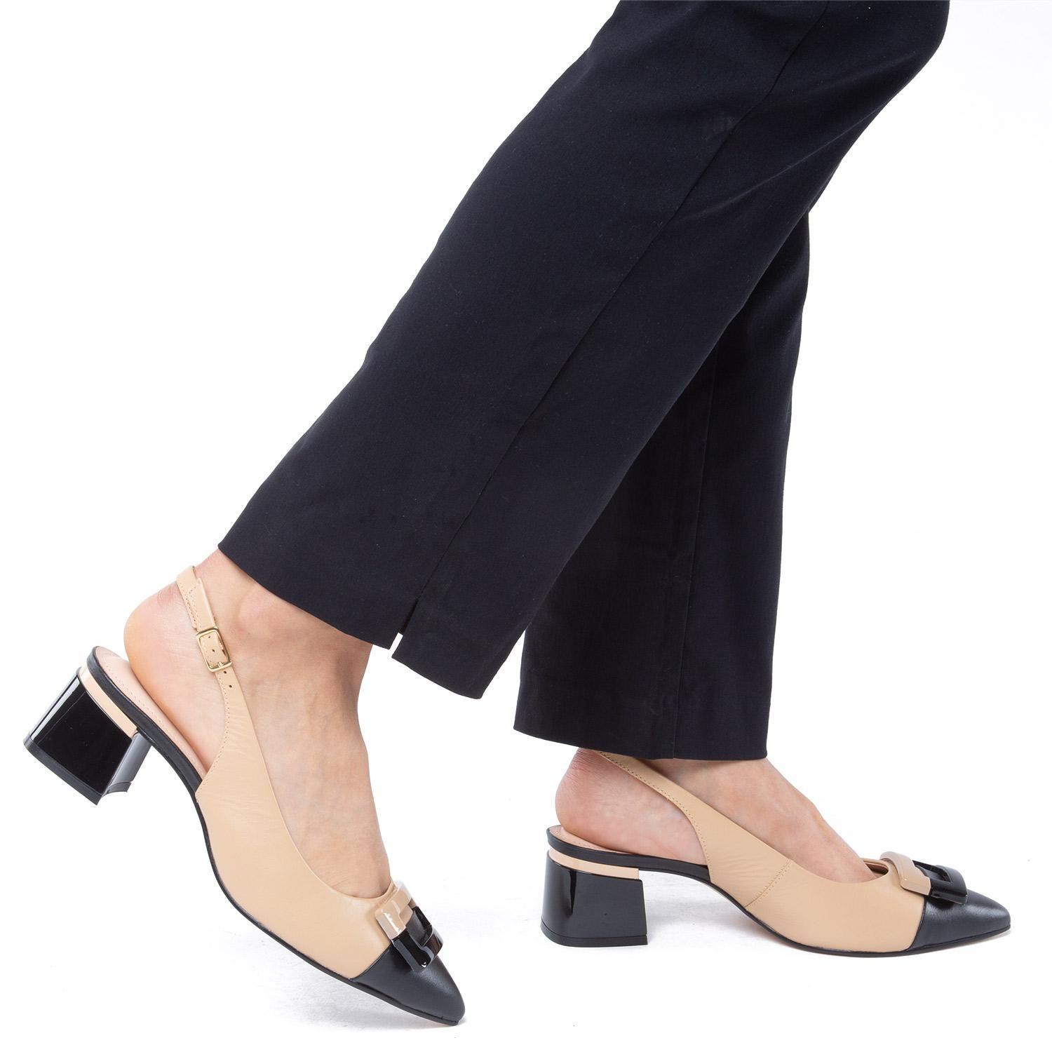 Zapato de cuero mujer Gacel Beige Ciara-1