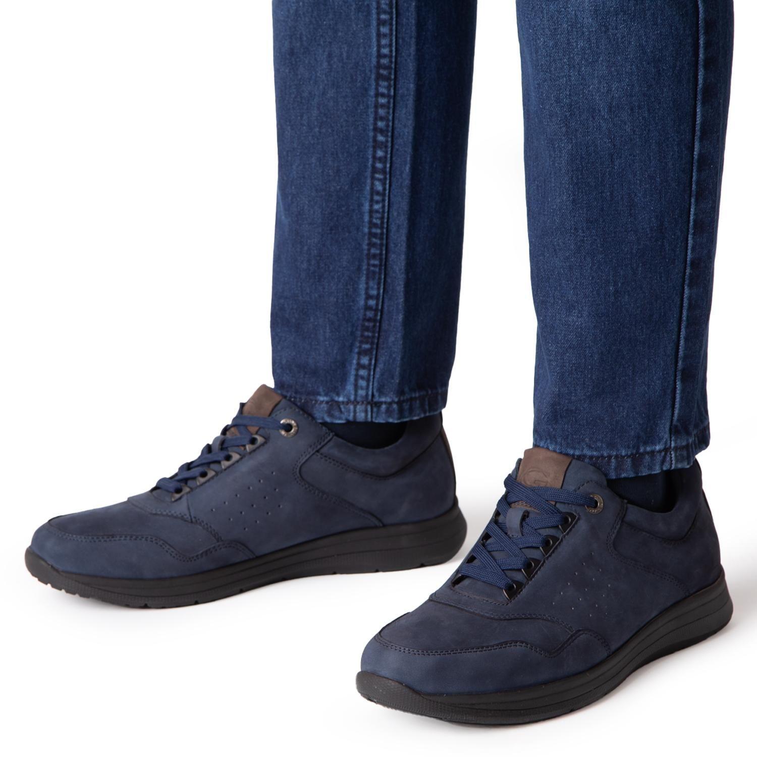 Zapato de cuero hombre Guante azul Calcuta-1