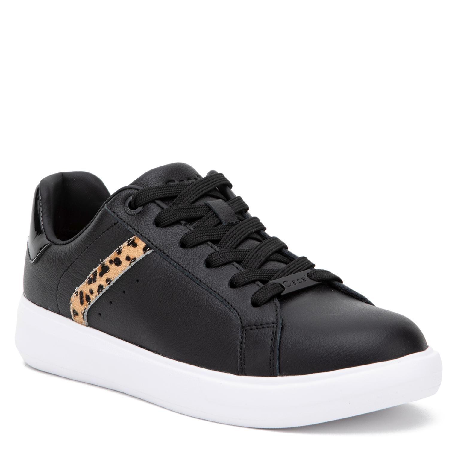 Zapatilla de cuero mujer Gacel negro Rosalia-2