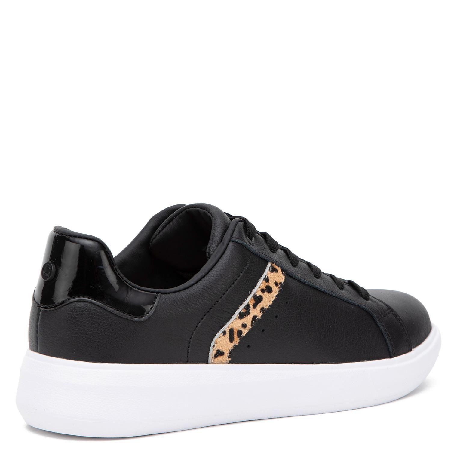 Zapatilla de cuero mujer Gacel negro Rosalia-4