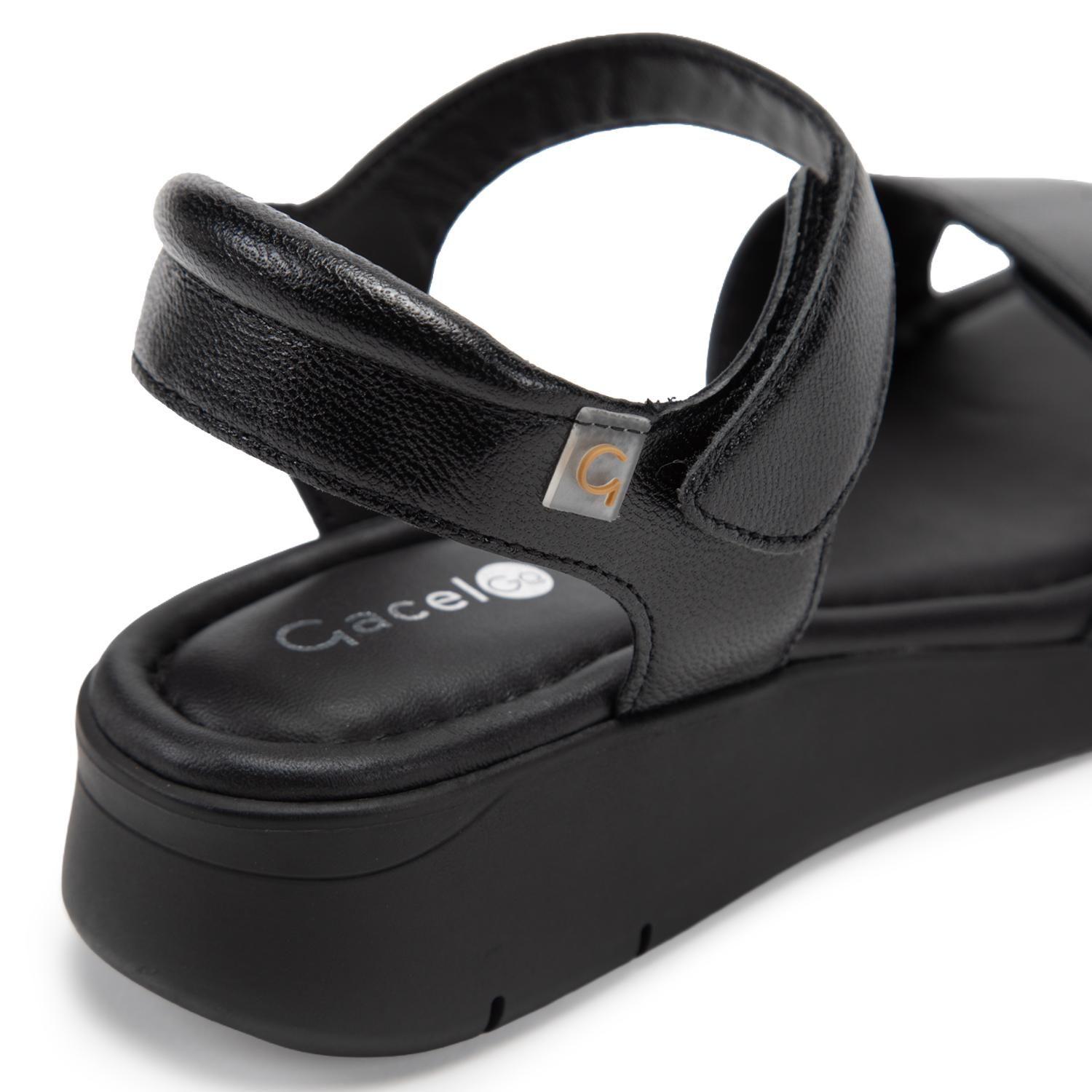 Sandalia de cuero mujer Gacel negro Dorothy-6