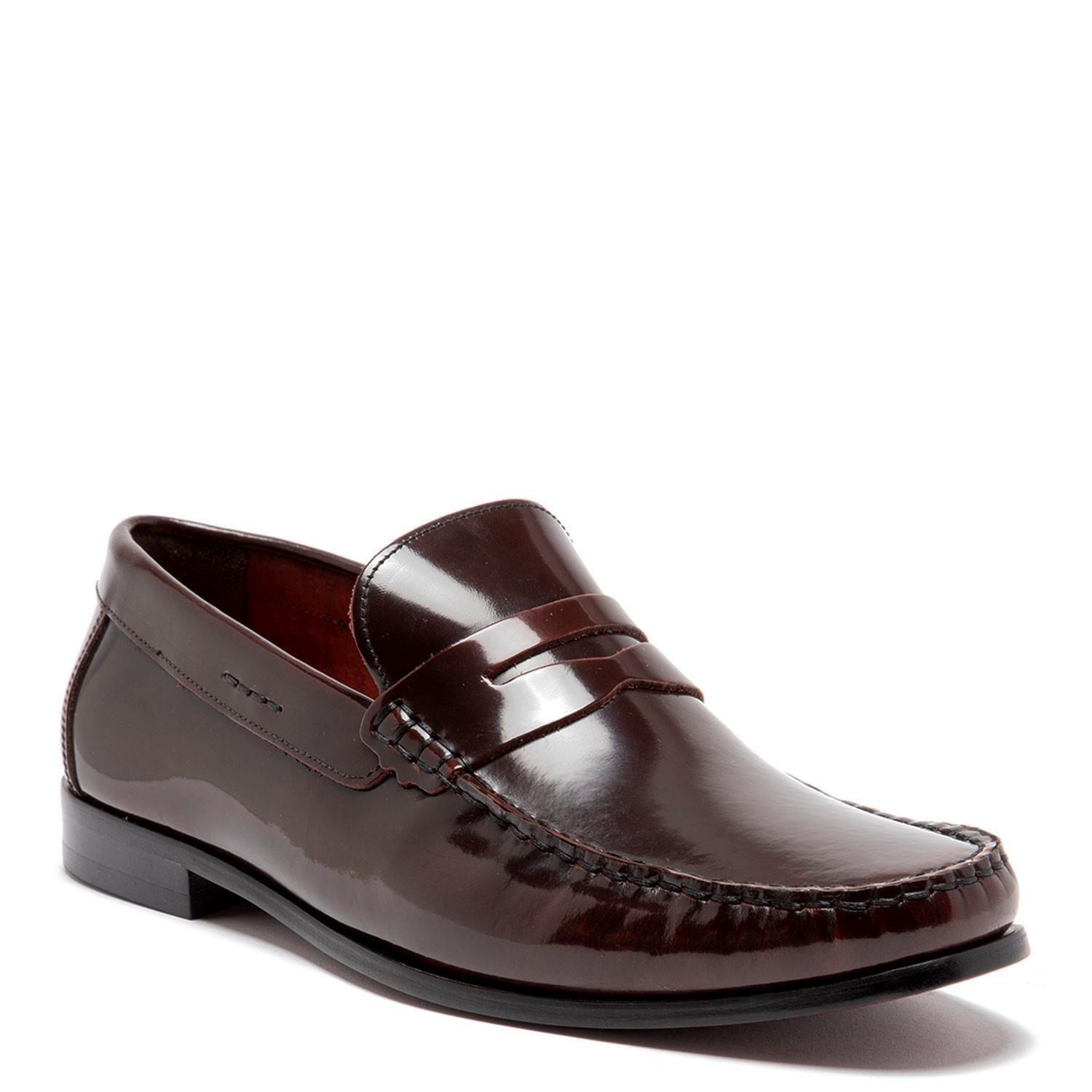 Mocasin de cuero hombre Guante guinda Suela 0034430-2