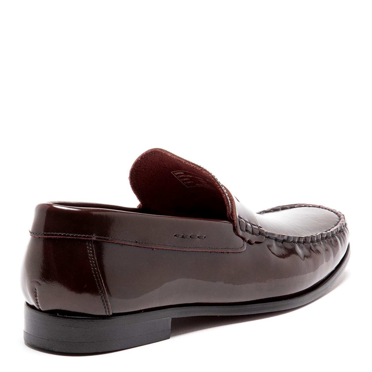 Mocasin de cuero hombre Guante guinda Suela 0034430-4