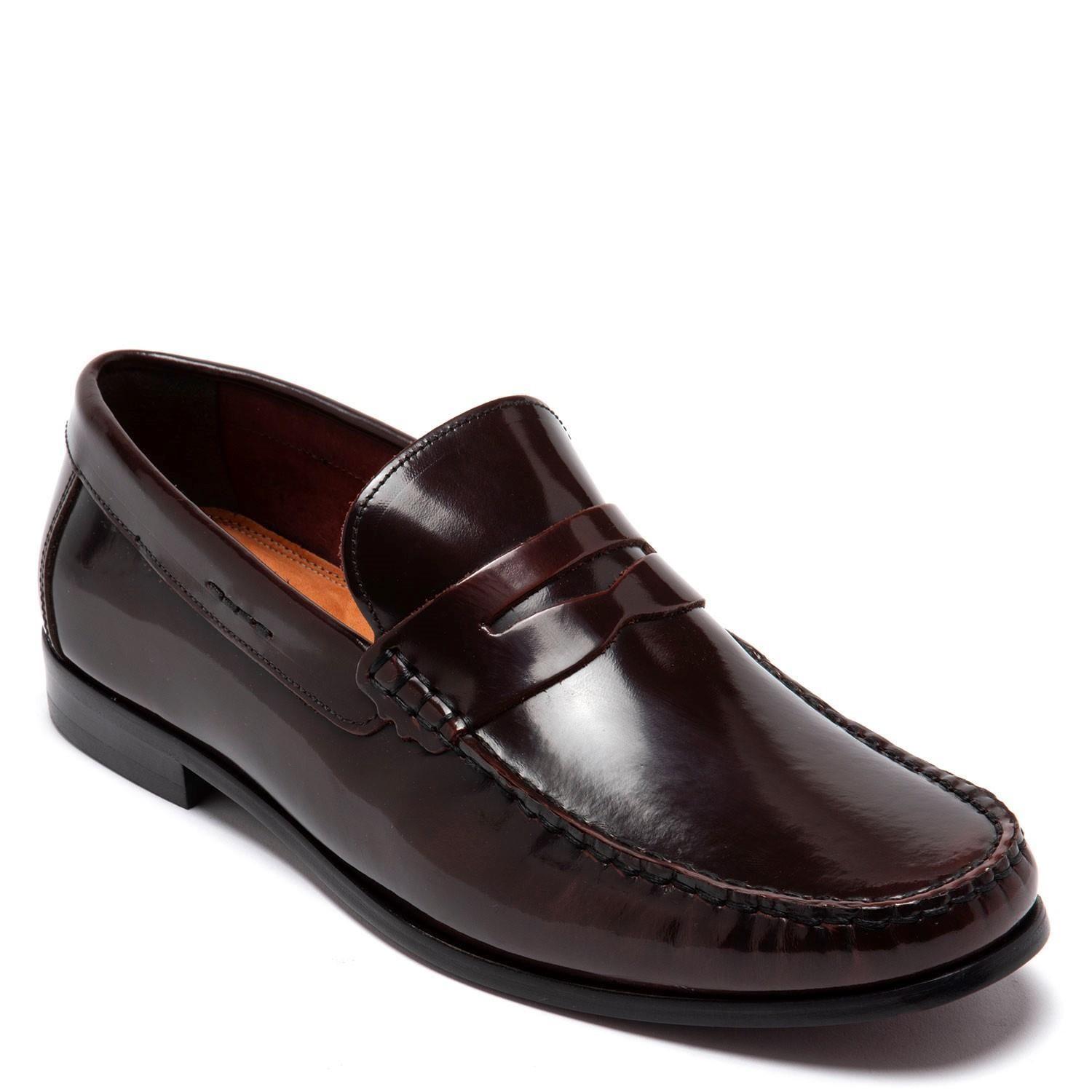 Mocasin de cuero hombre Guante guinda Suela 0034430-5