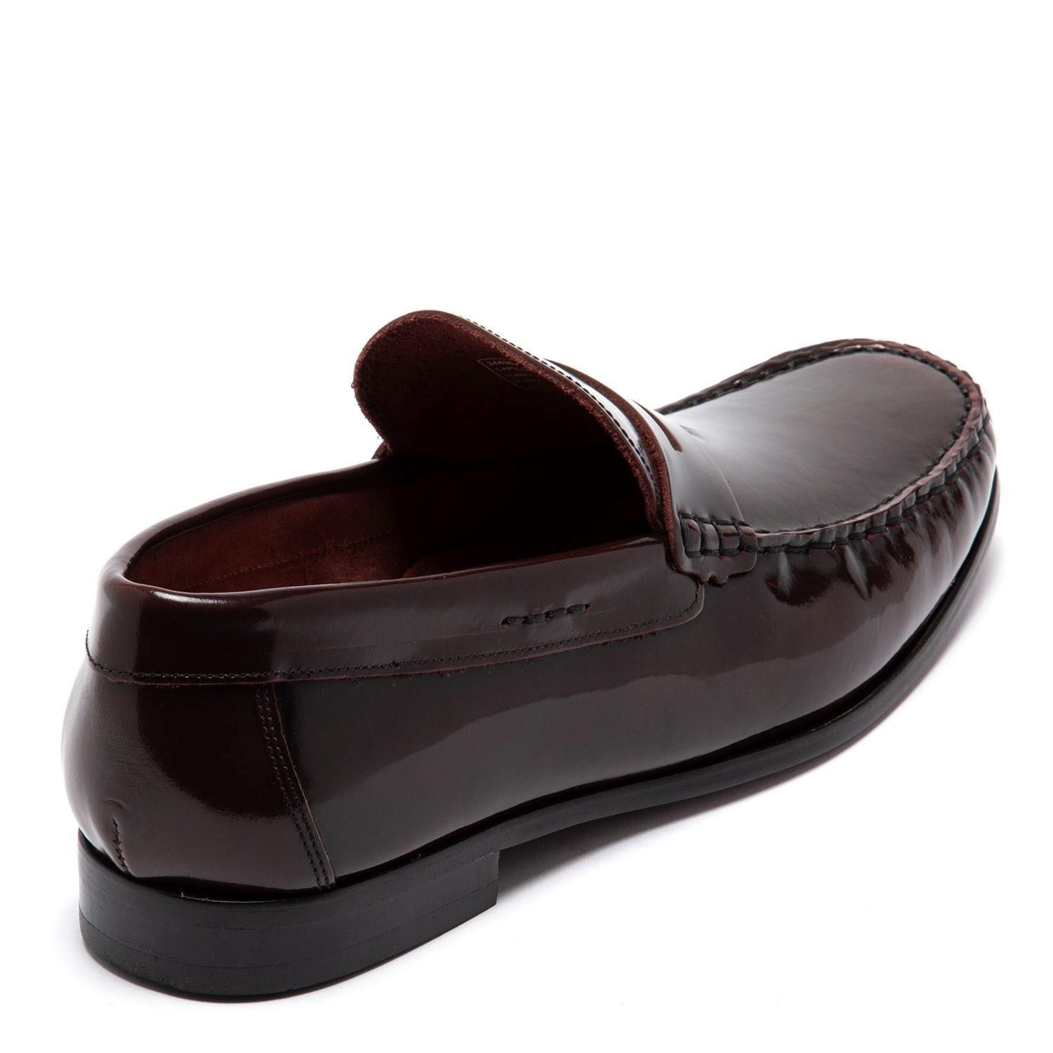 Mocasin de cuero hombre Guante guinda Suela 0034430-6