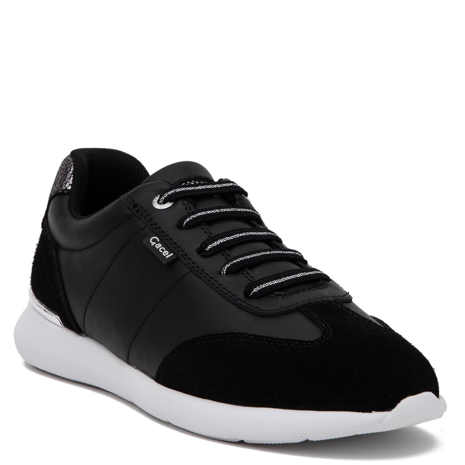 Zapatilla de cuero mujer Gacel negro Steffy 0661022-2