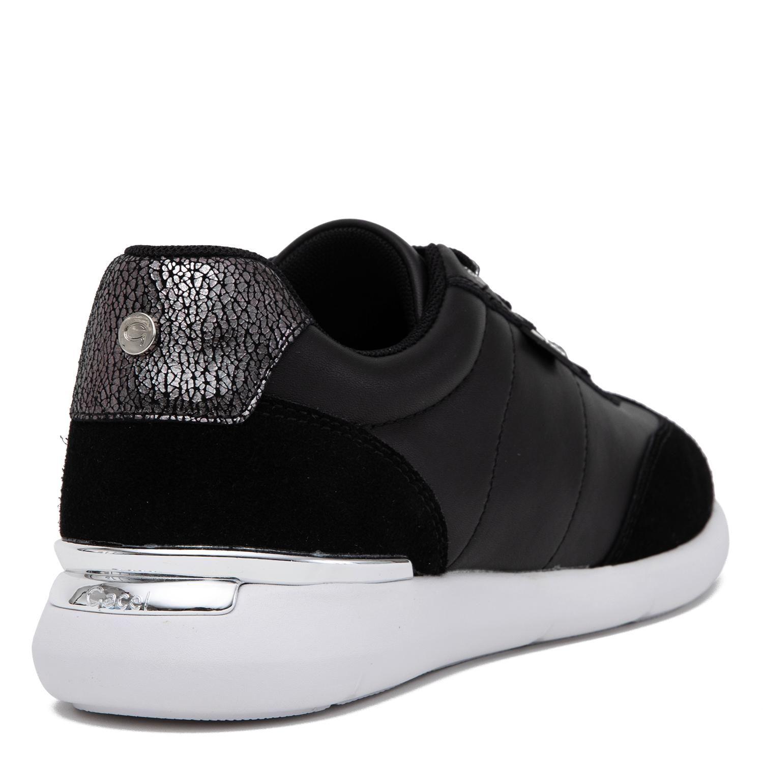 Zapatilla de cuero mujer Gacel negro Steffy 0661022-4