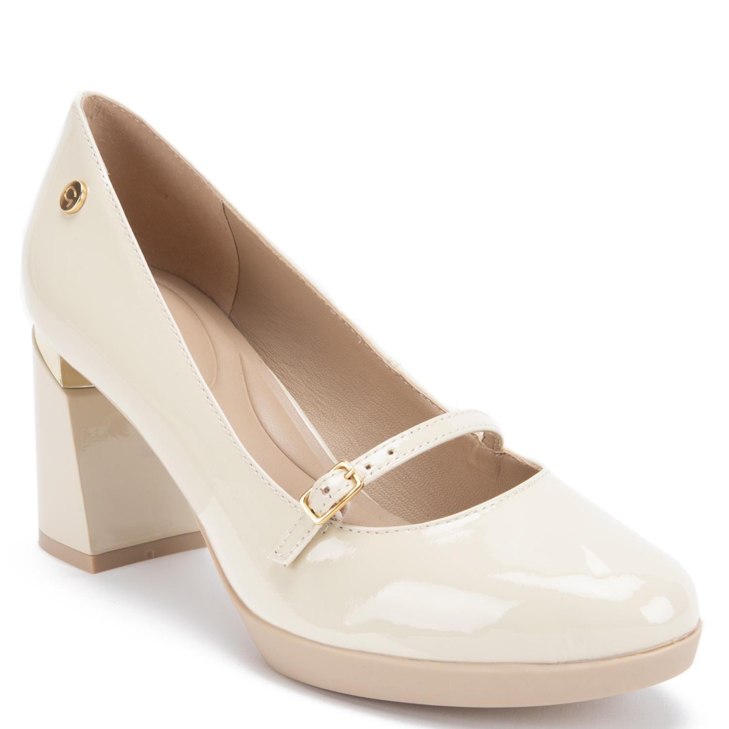 Zapato de cuero mujer Gacel Crema Lucy 0660474-2
