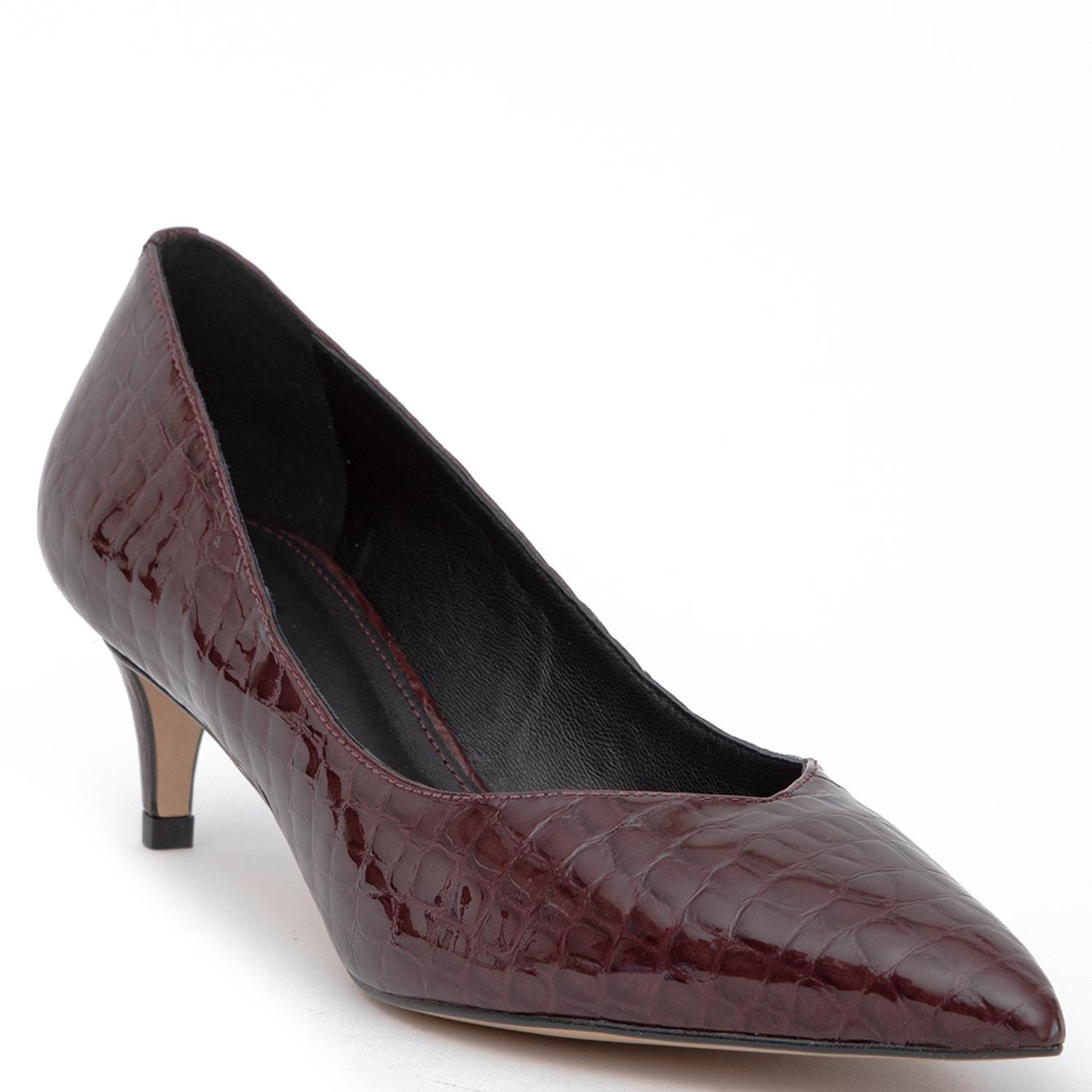 Zapato de cuero mujer Gacel burdeo Dan 0660762-2