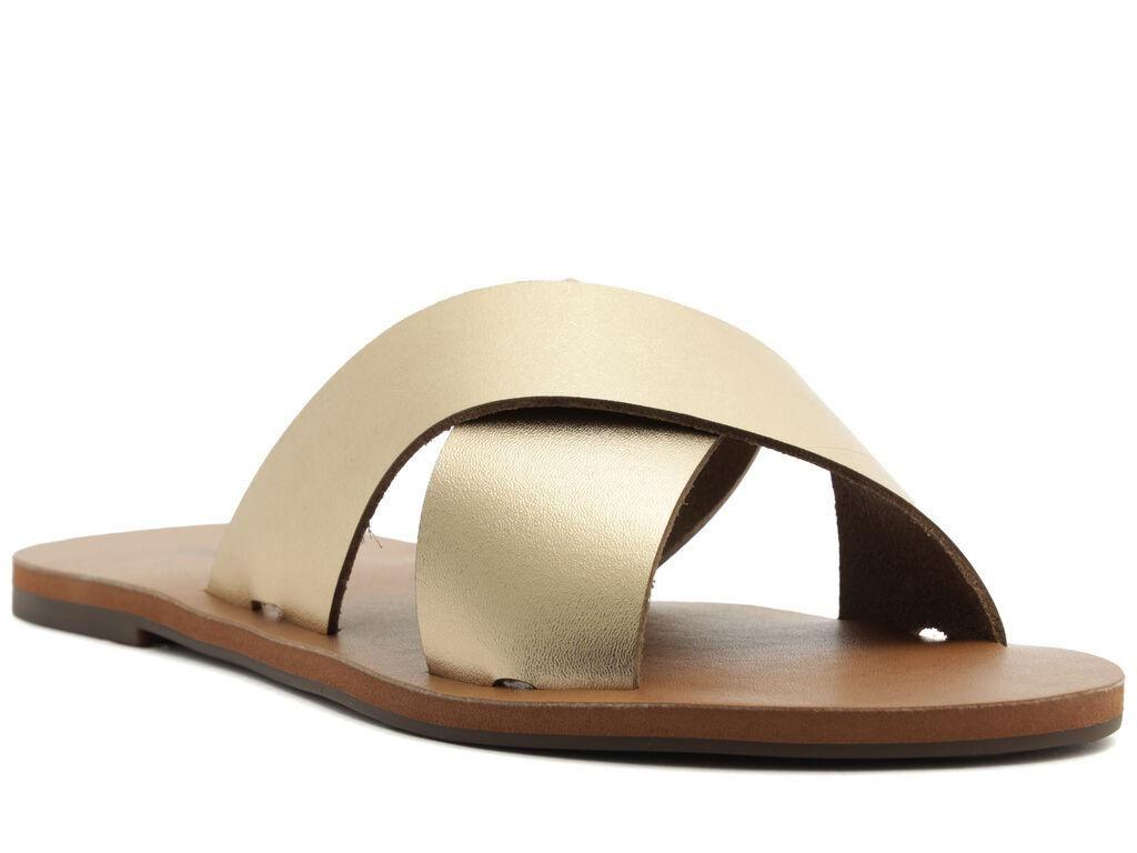 Sandalia de cuero mujer Anacapri dorado Alba-2