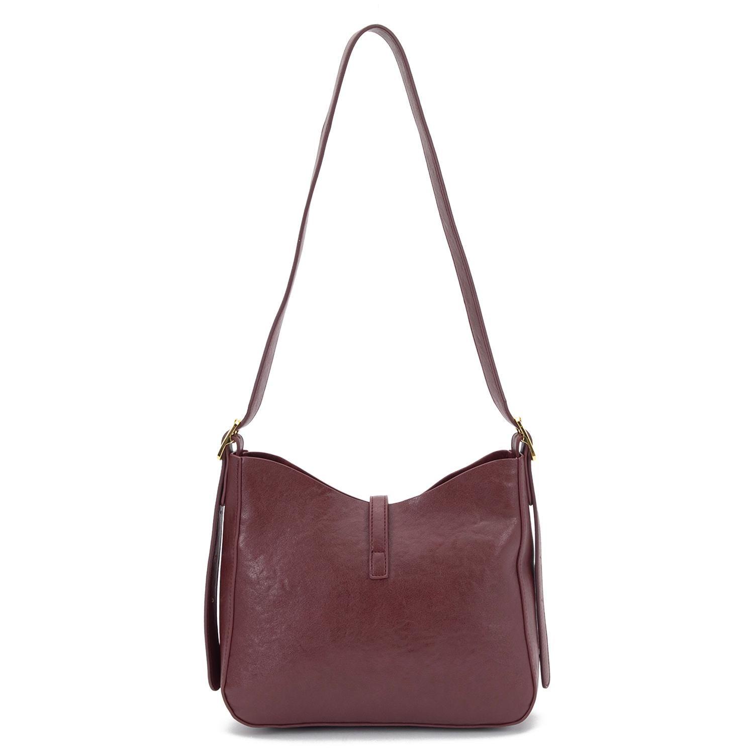 Cartera mujer Gacel burdeo bandolera grande-3