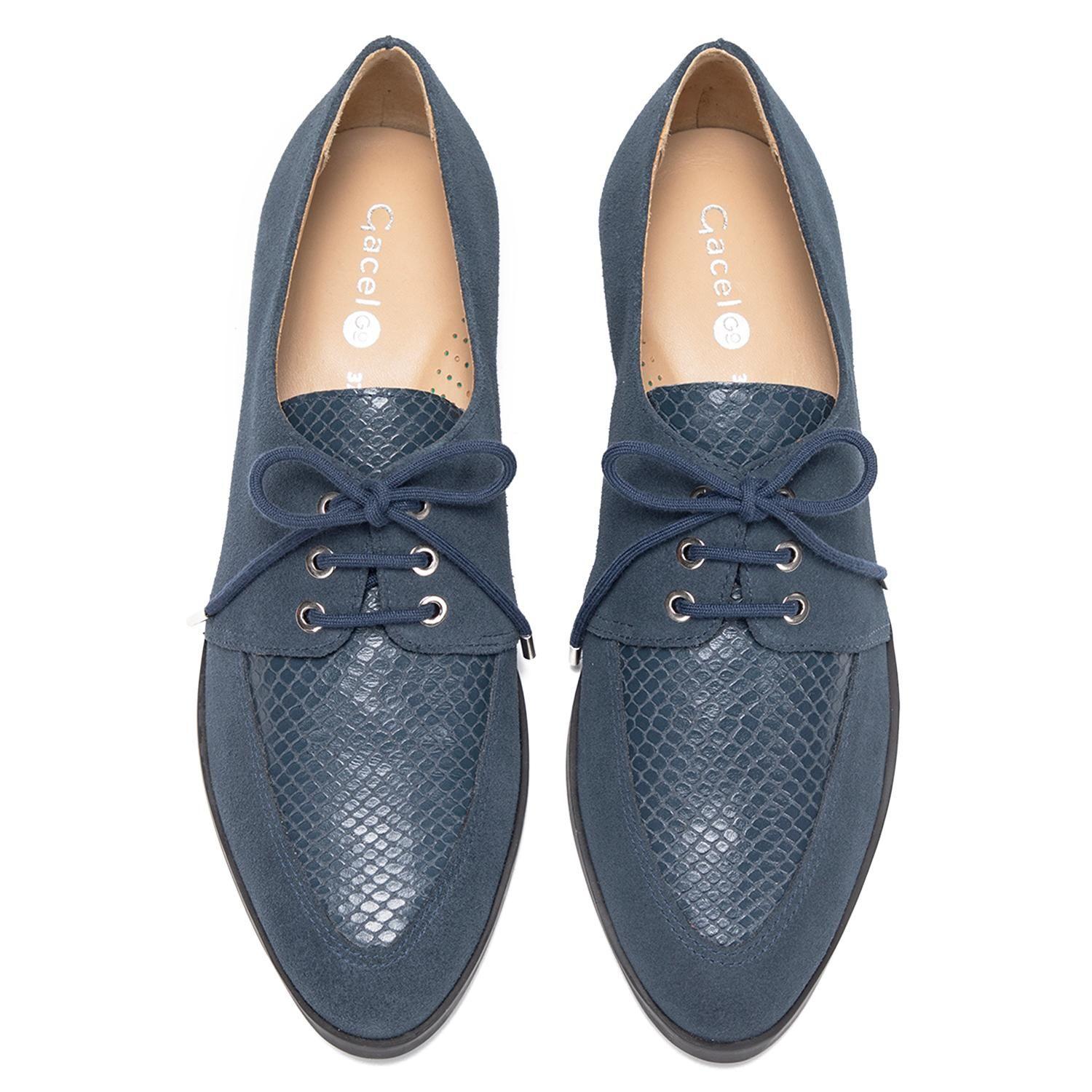 Zapato de cuero mujer Gacel marino Cruz 0661171-3