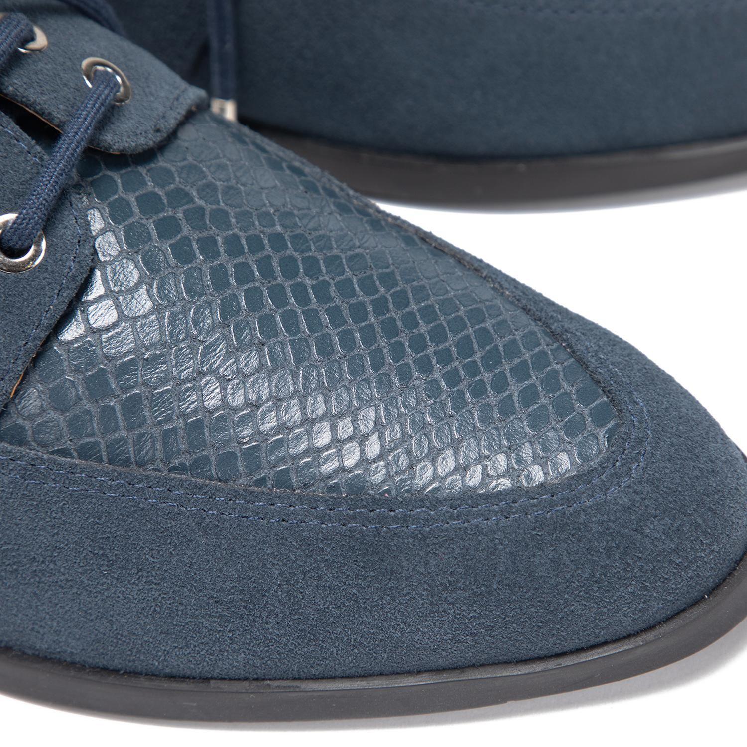Zapato de cuero mujer Gacel marino Cruz 0661171-5