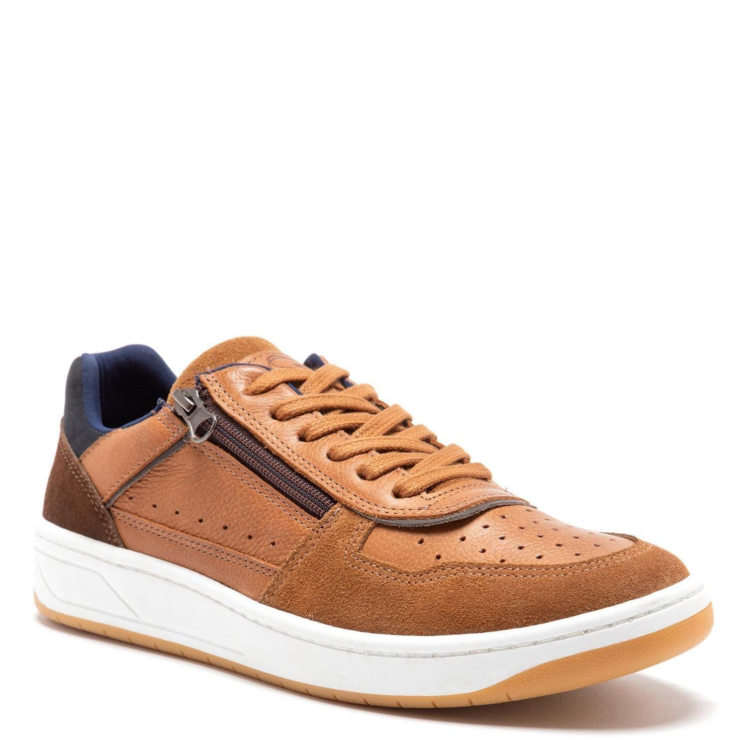 Zapatilla de cuero hombre Guante tostado Tesla-2