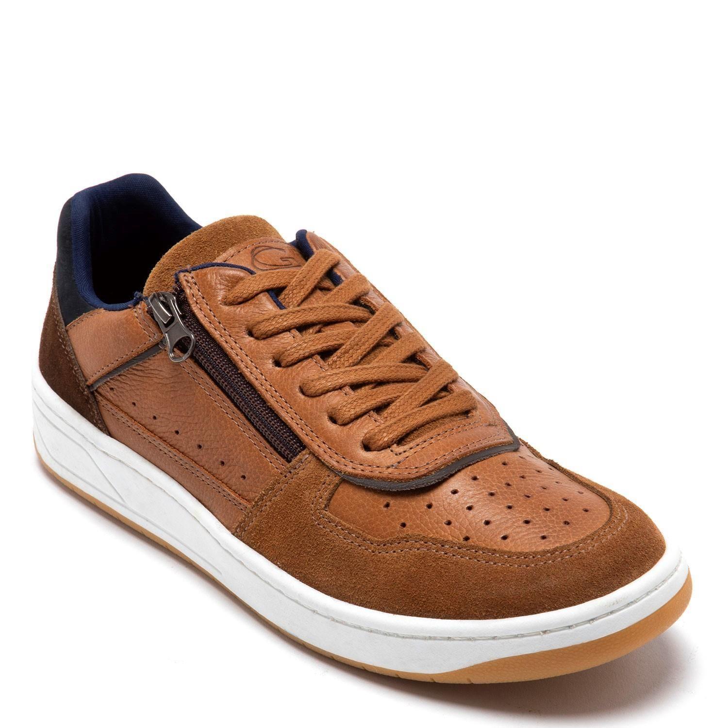 Zapatilla de cuero hombre Guante tostado Tesla-5