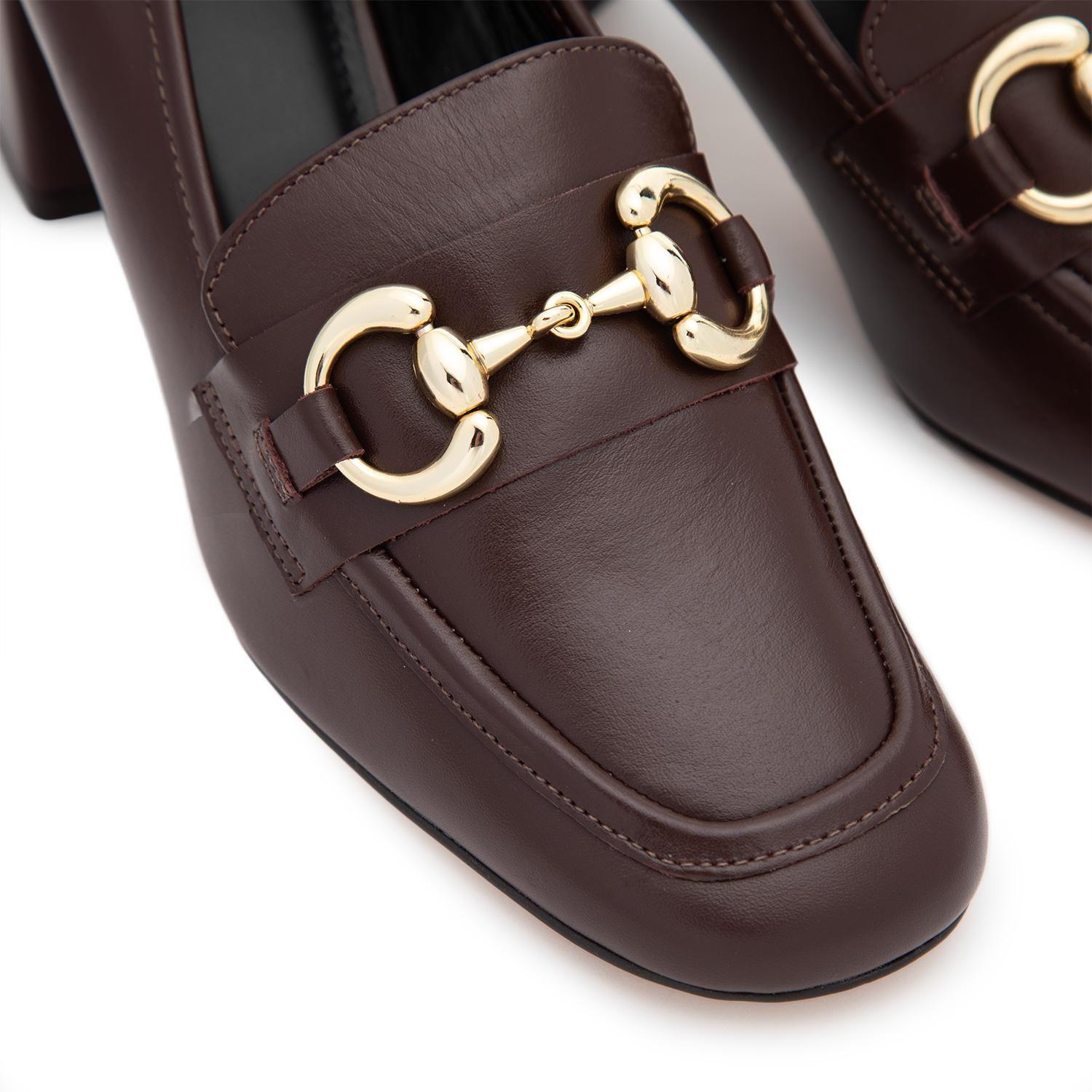 Zapato de cuero mujer Gacel chocolate Aubrey 0661124-5