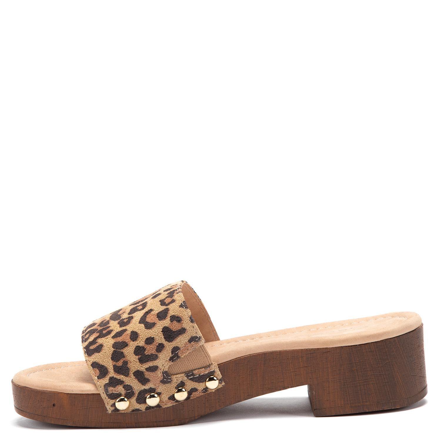 Sandalia de cuero mujer Gacel leopardo Riley-2