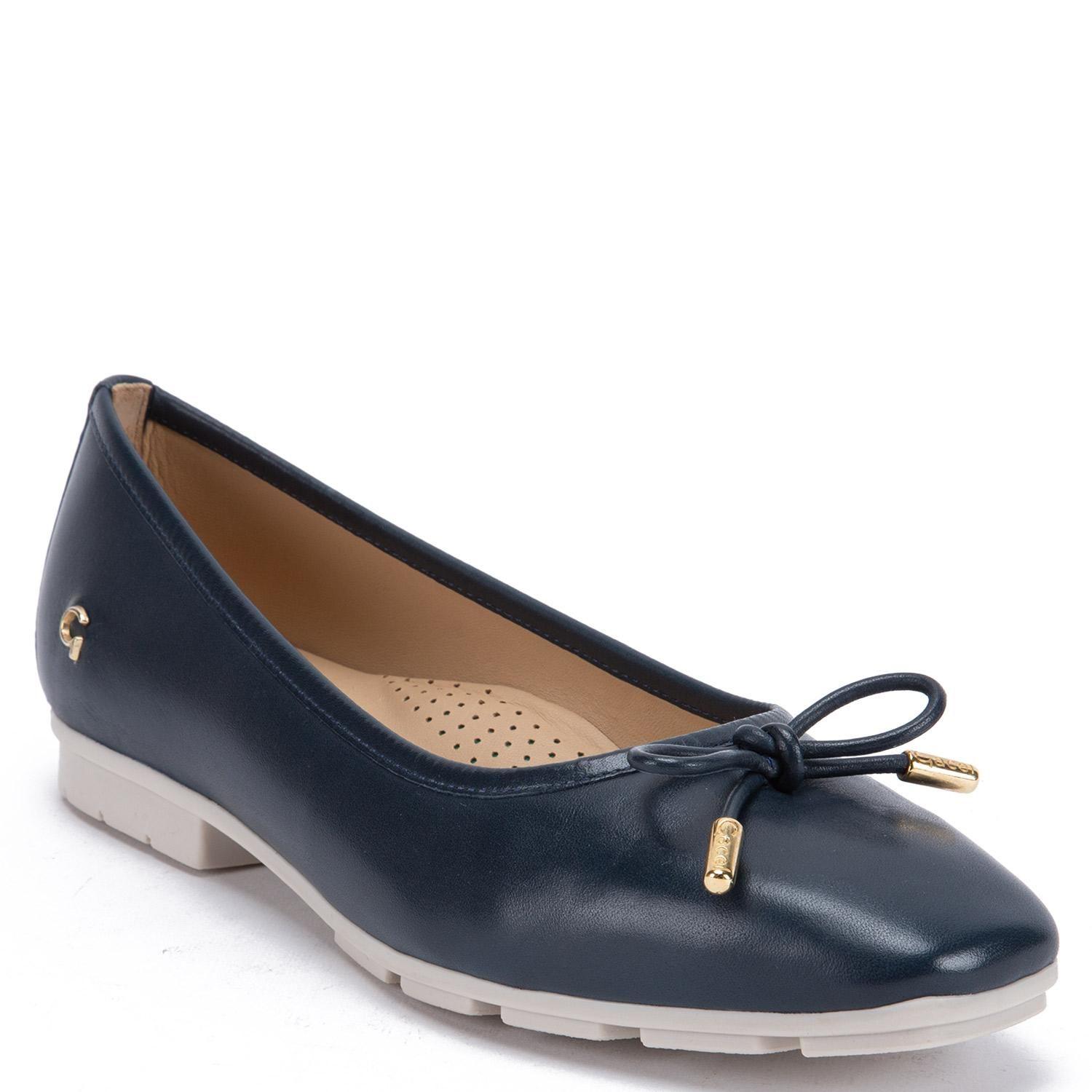 Zapato de cuero mujer Gacel marino Capri-2