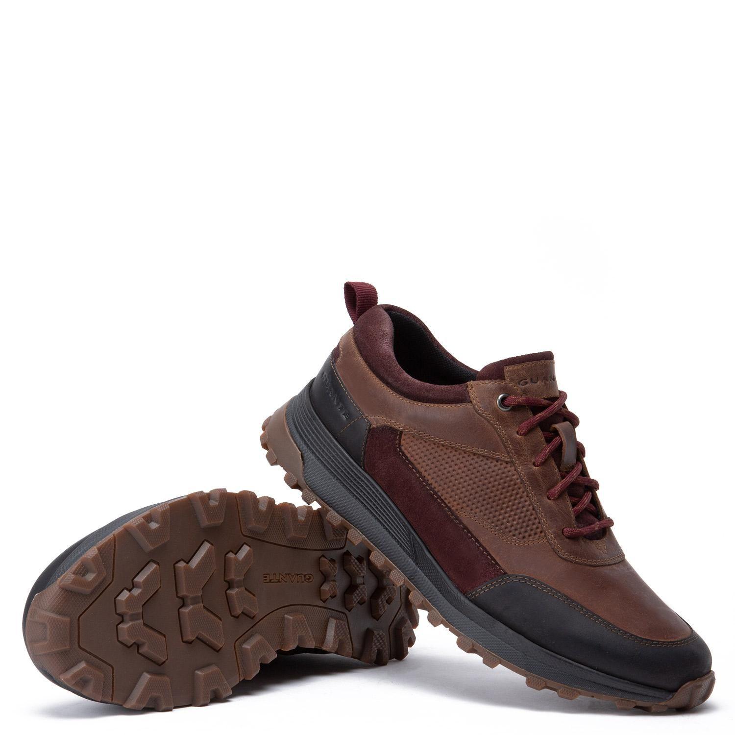 Zapato de cuero hombre Guante marron Edmod-3