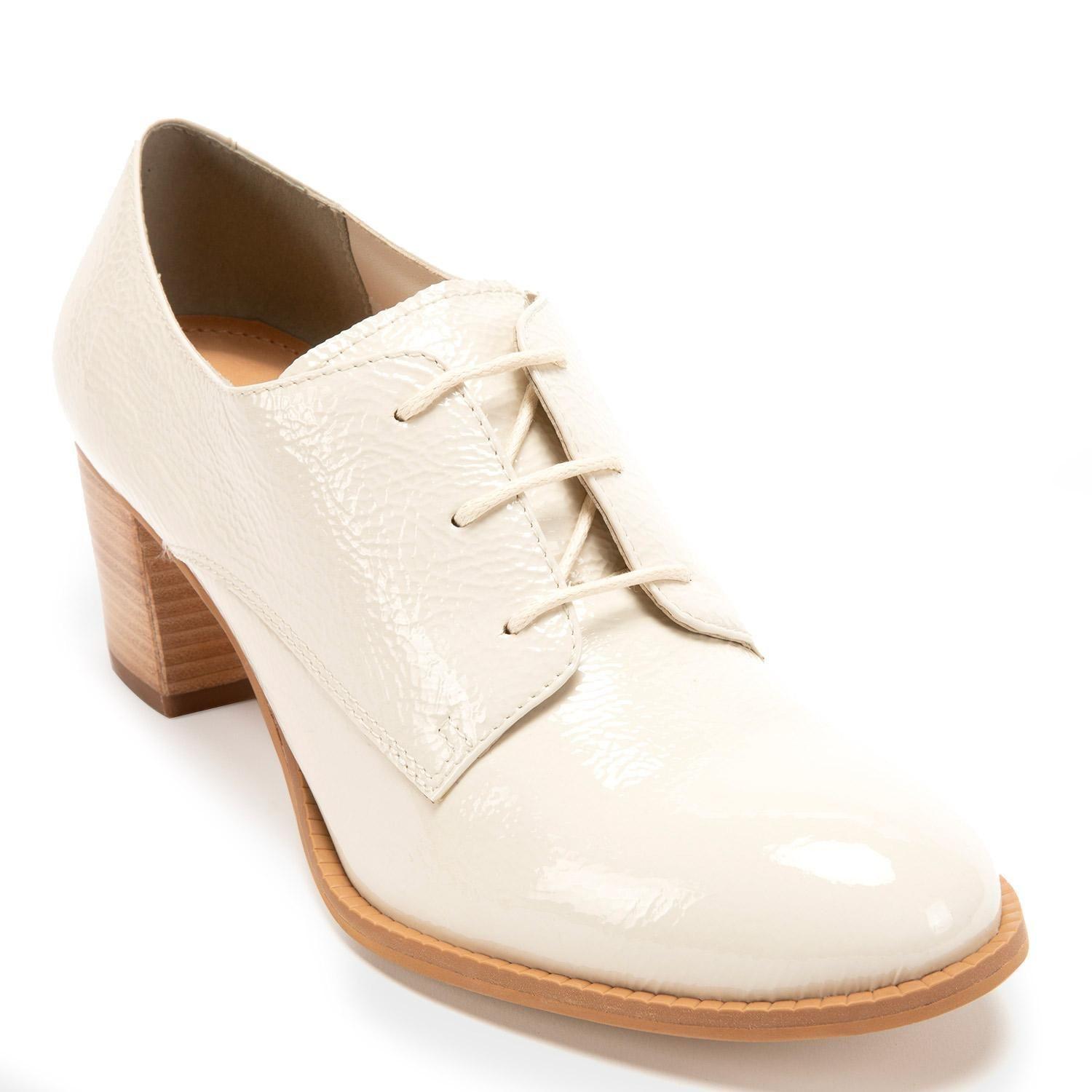 Zapato de cuero mujer Gacel Crema Claudia 0659491-2