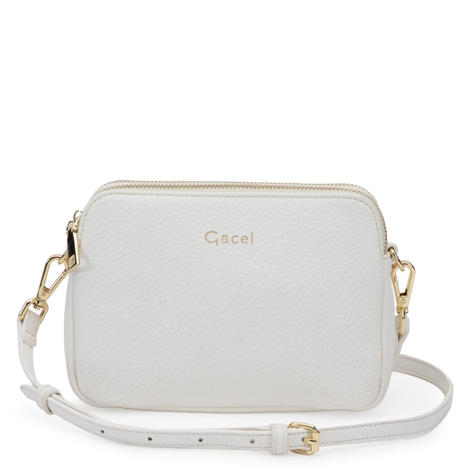 Cartera mujer Gacel blanco bandolera pequeña-0