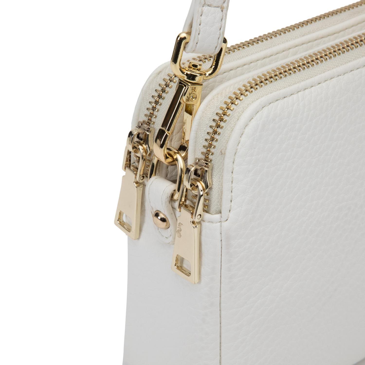 Cartera mujer Gacel blanco bandolera pequeña-5