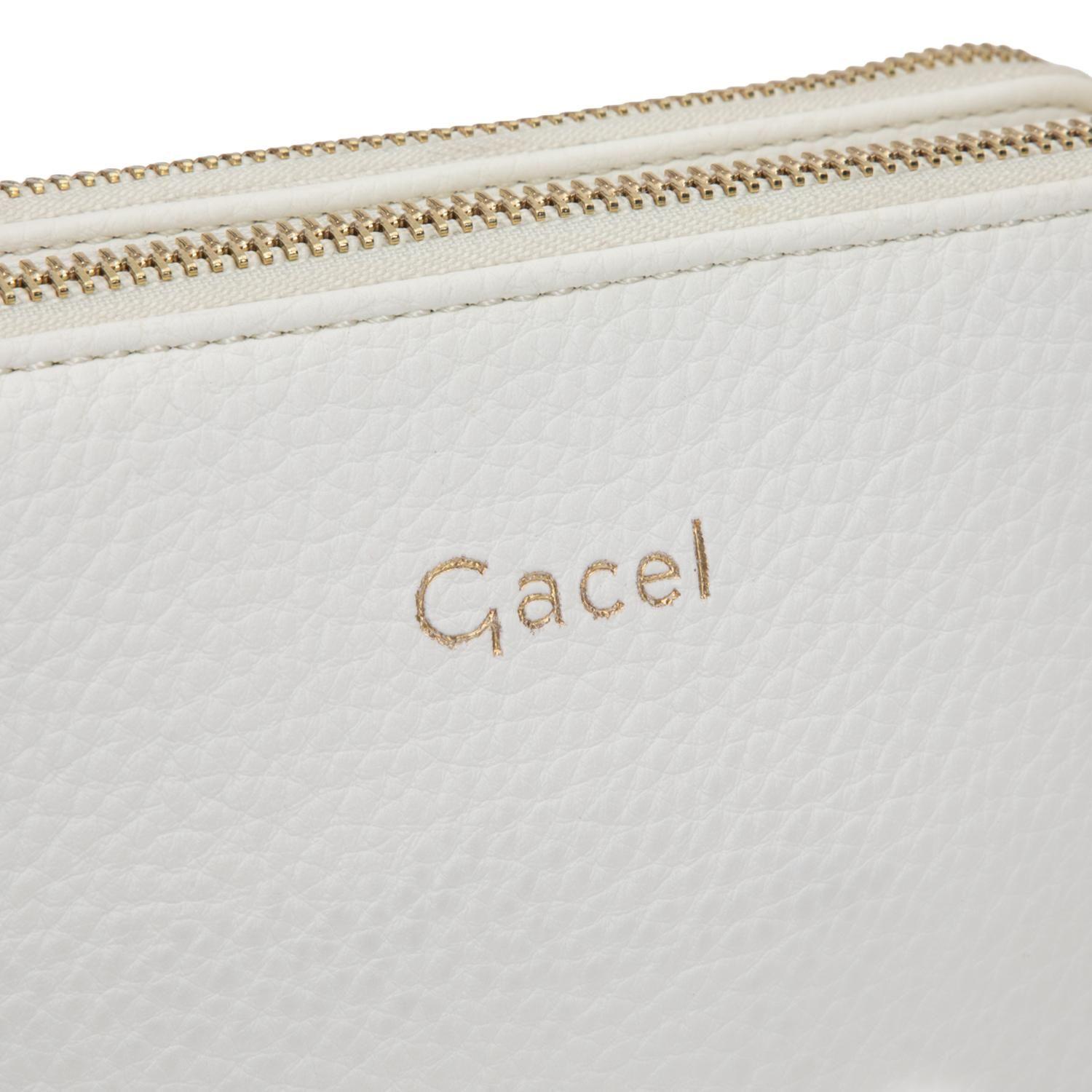 Cartera mujer Gacel blanco bandolera pequeña-6