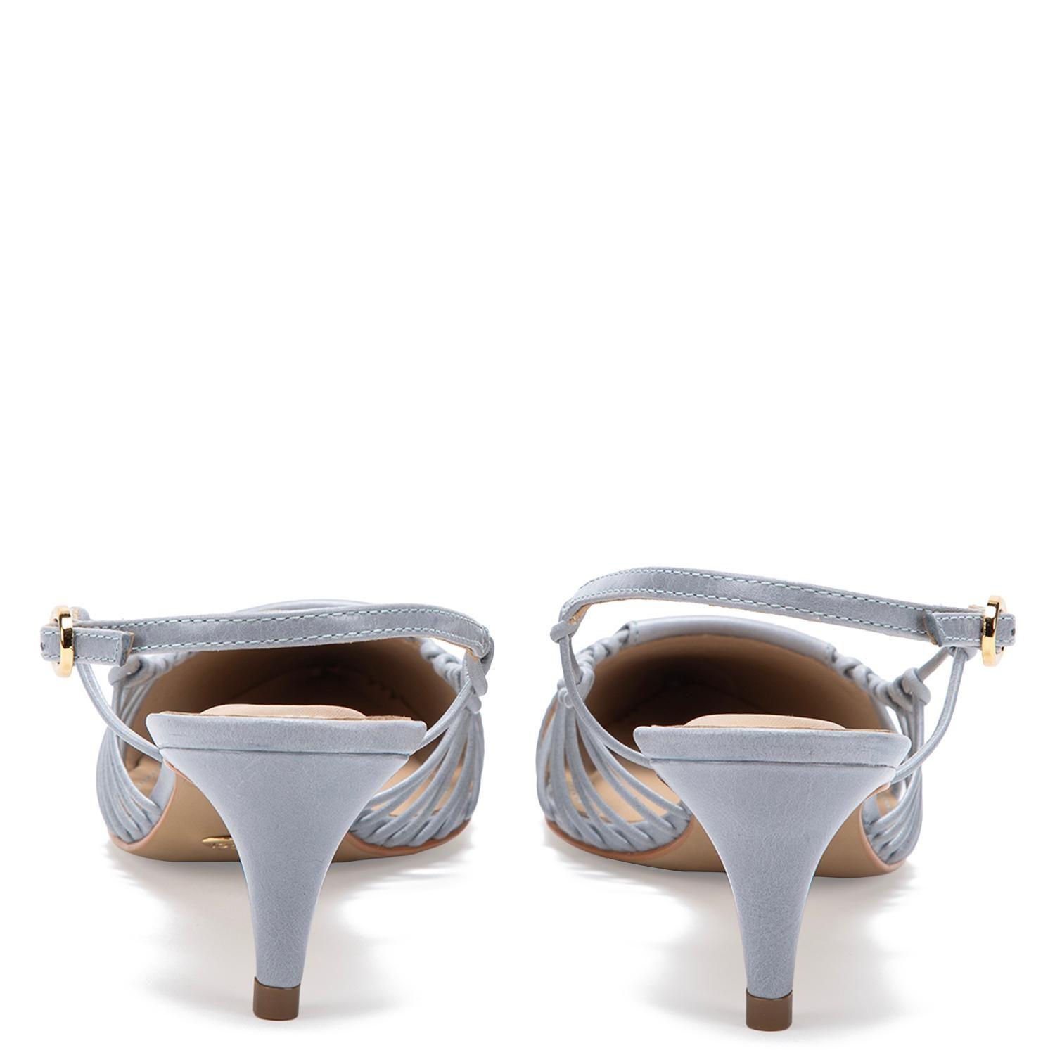 Zapato de cuero mujer Gacel celeste Dan 0661183-4
