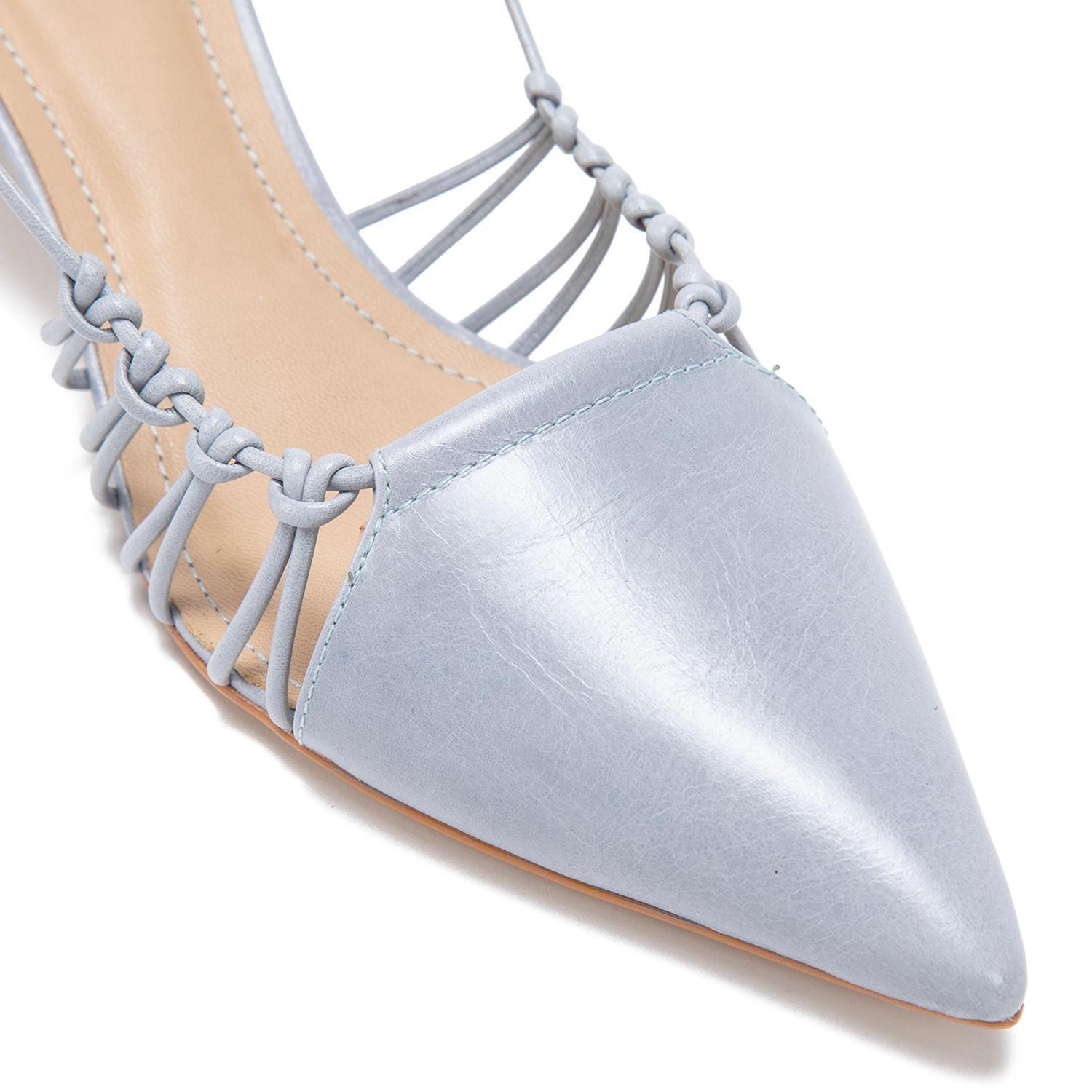 Zapato de cuero mujer Gacel celeste Dan 0661183-5