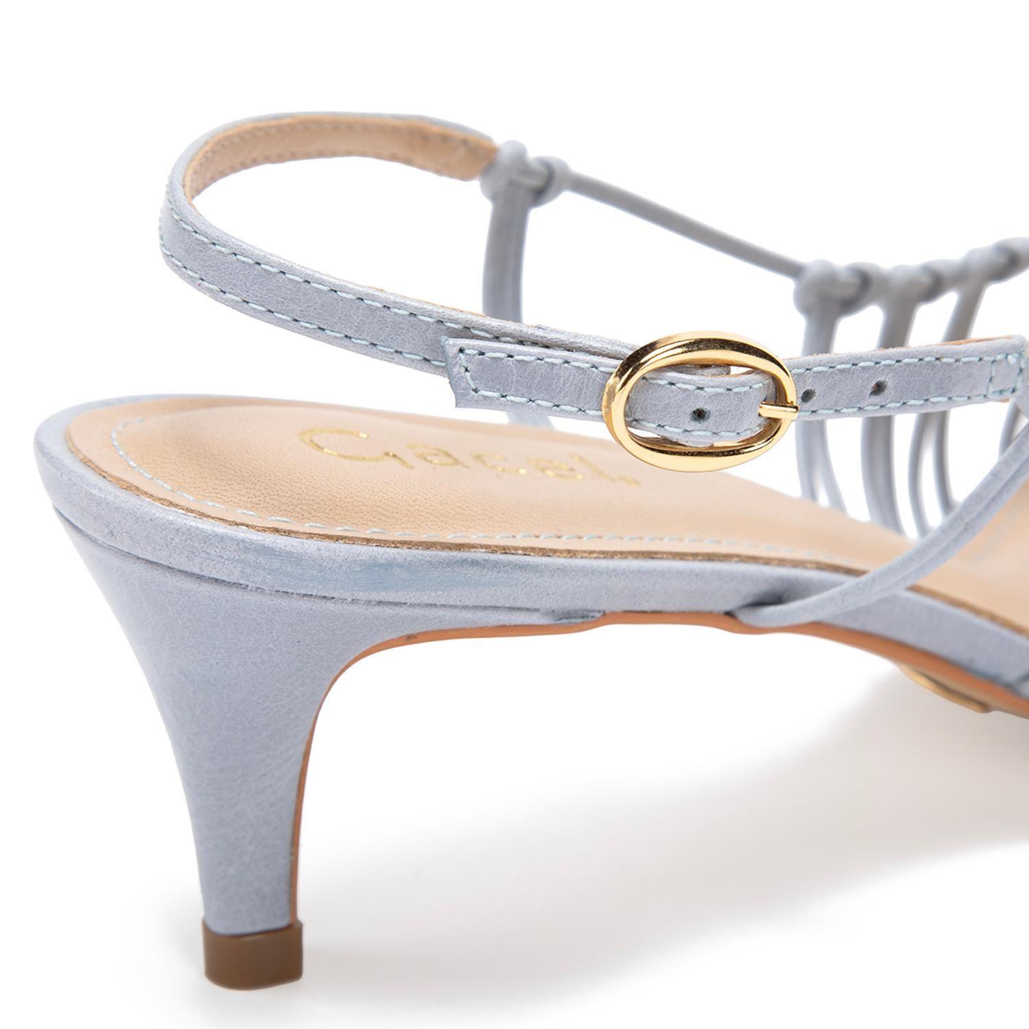 Zapato de cuero mujer Gacel celeste Dan 0661183-6