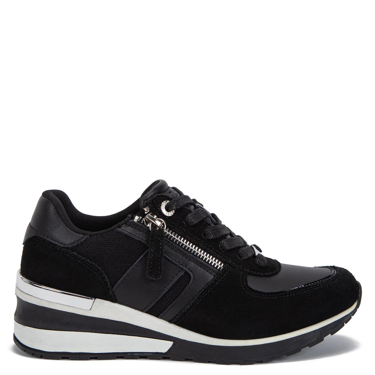 Zapatilla de cuero mujer Gacel negro Brie-0