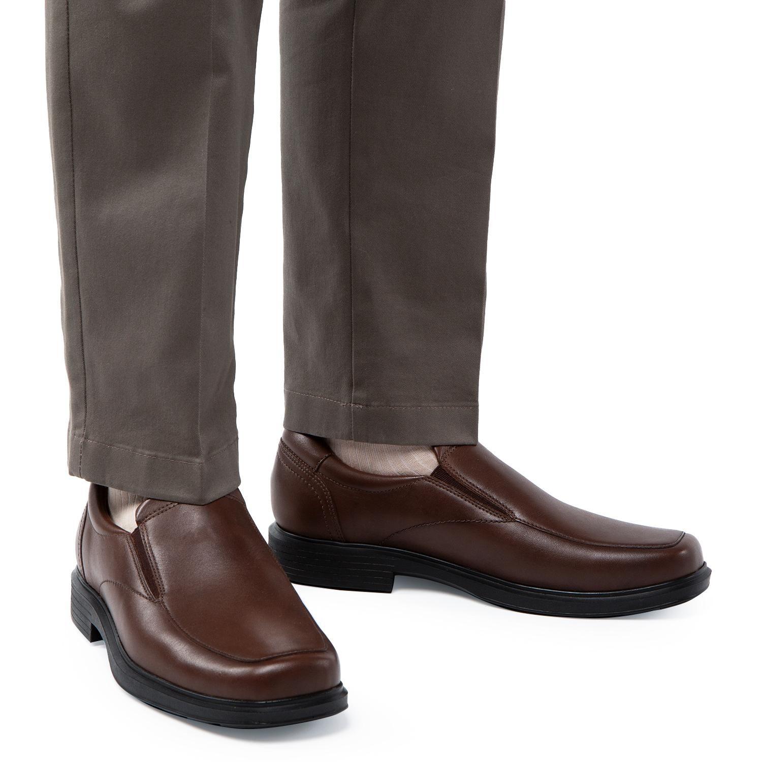 Zapato de cuero hombre Guante chocolate Cardiff-1