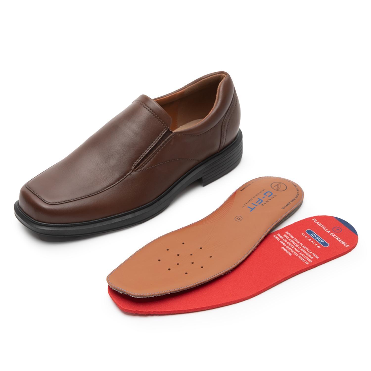 Zapato de cuero hombre Guante chocolate Cardiff-4
