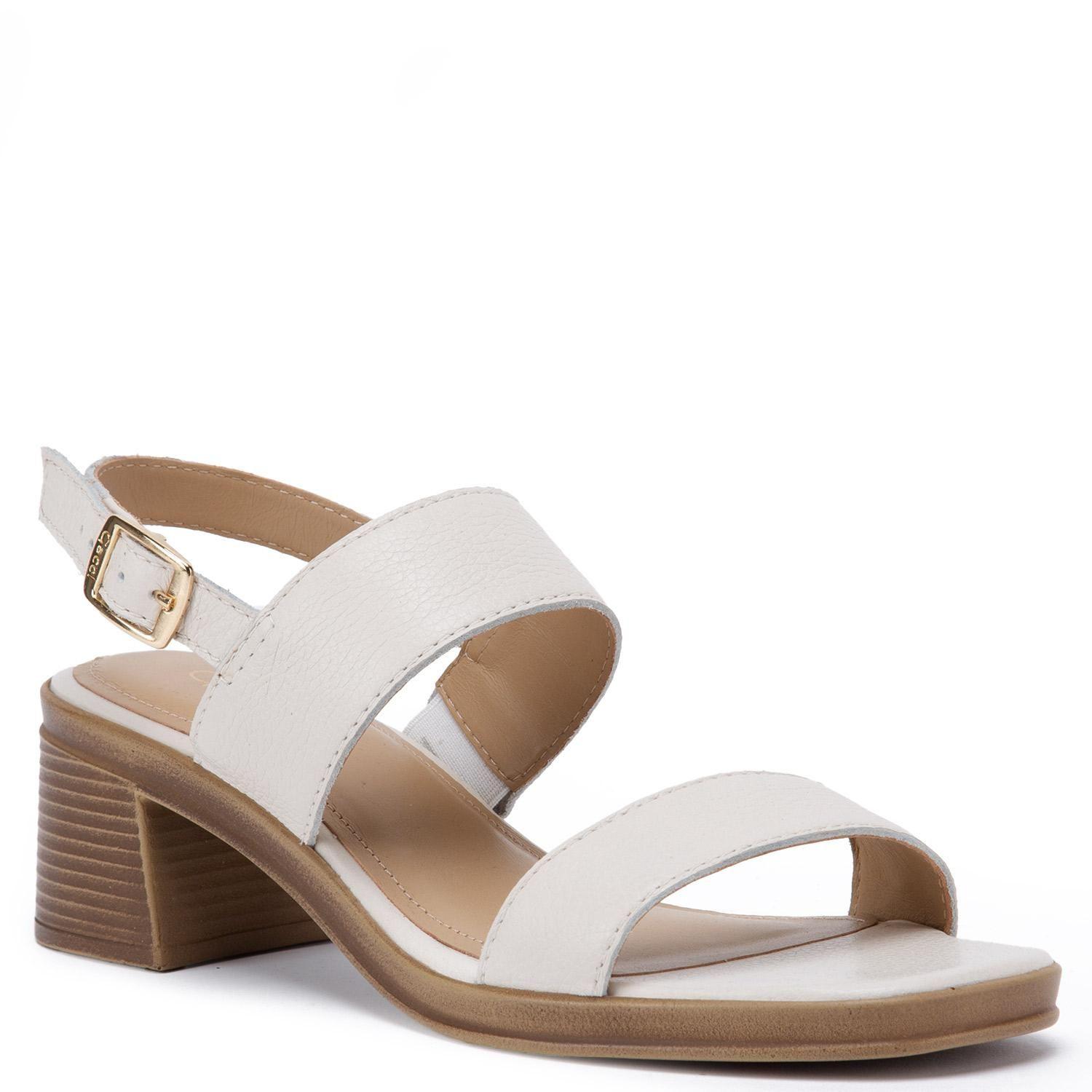 Sandalia de cuero mujer Gacel Off White Tori 0660637-2