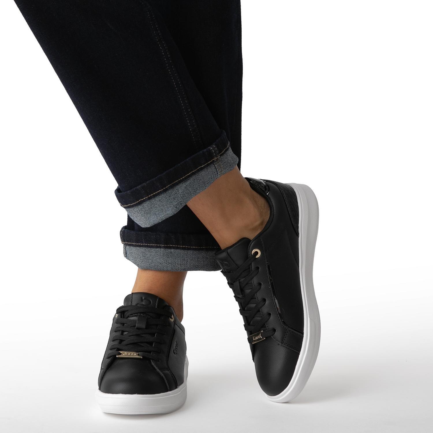 Zapatilla de cuero mujer Gacel negro Rosalia 0660168-1