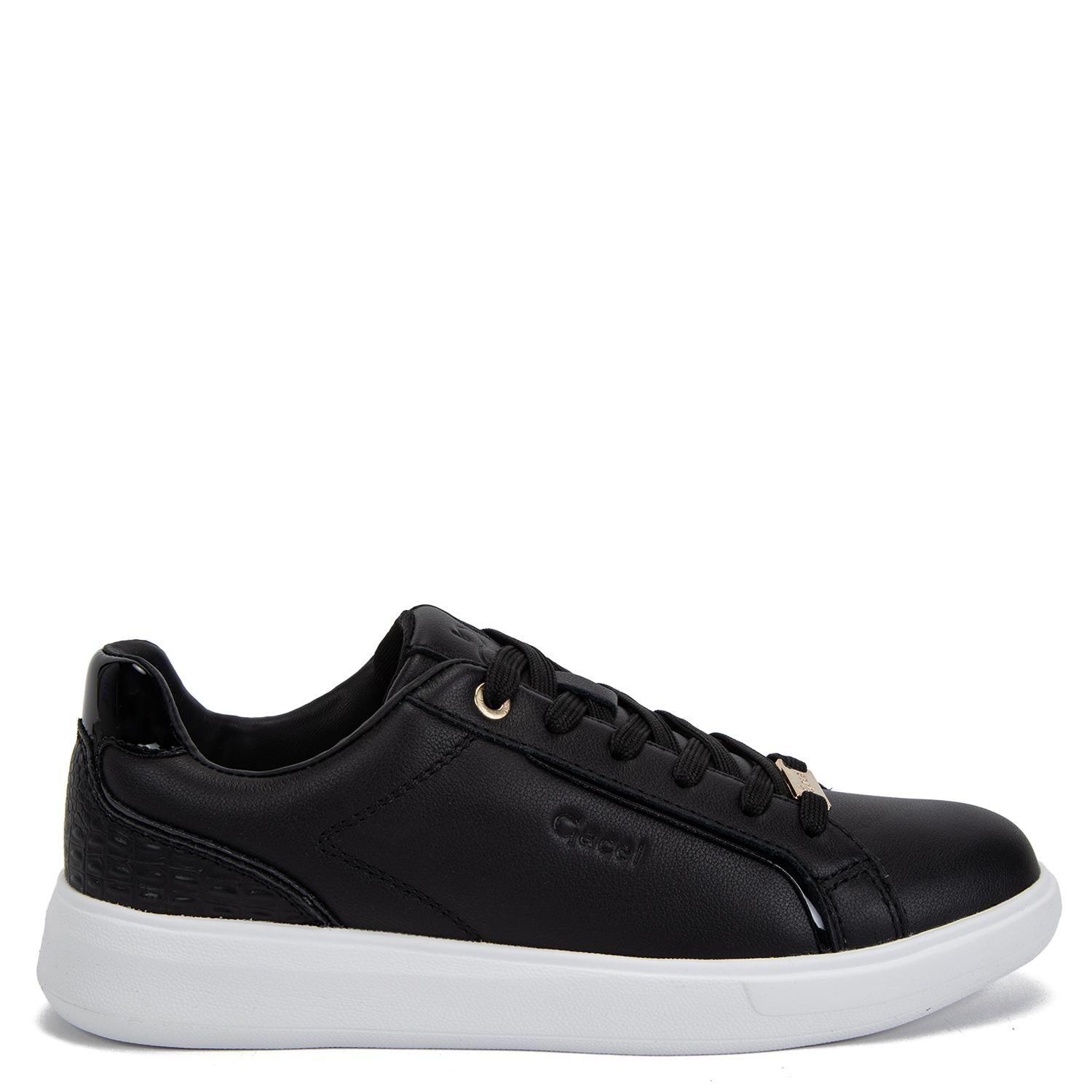 Zapatilla de cuero mujer Gacel negro Rosalia 0660168-2