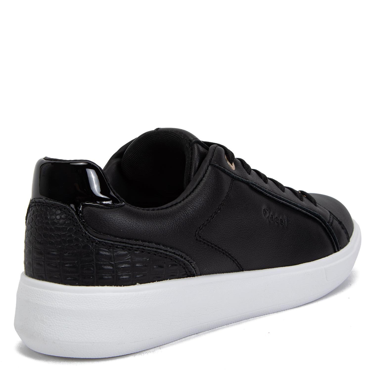 Zapatilla de cuero mujer Gacel negro Rosalia 0660168-3