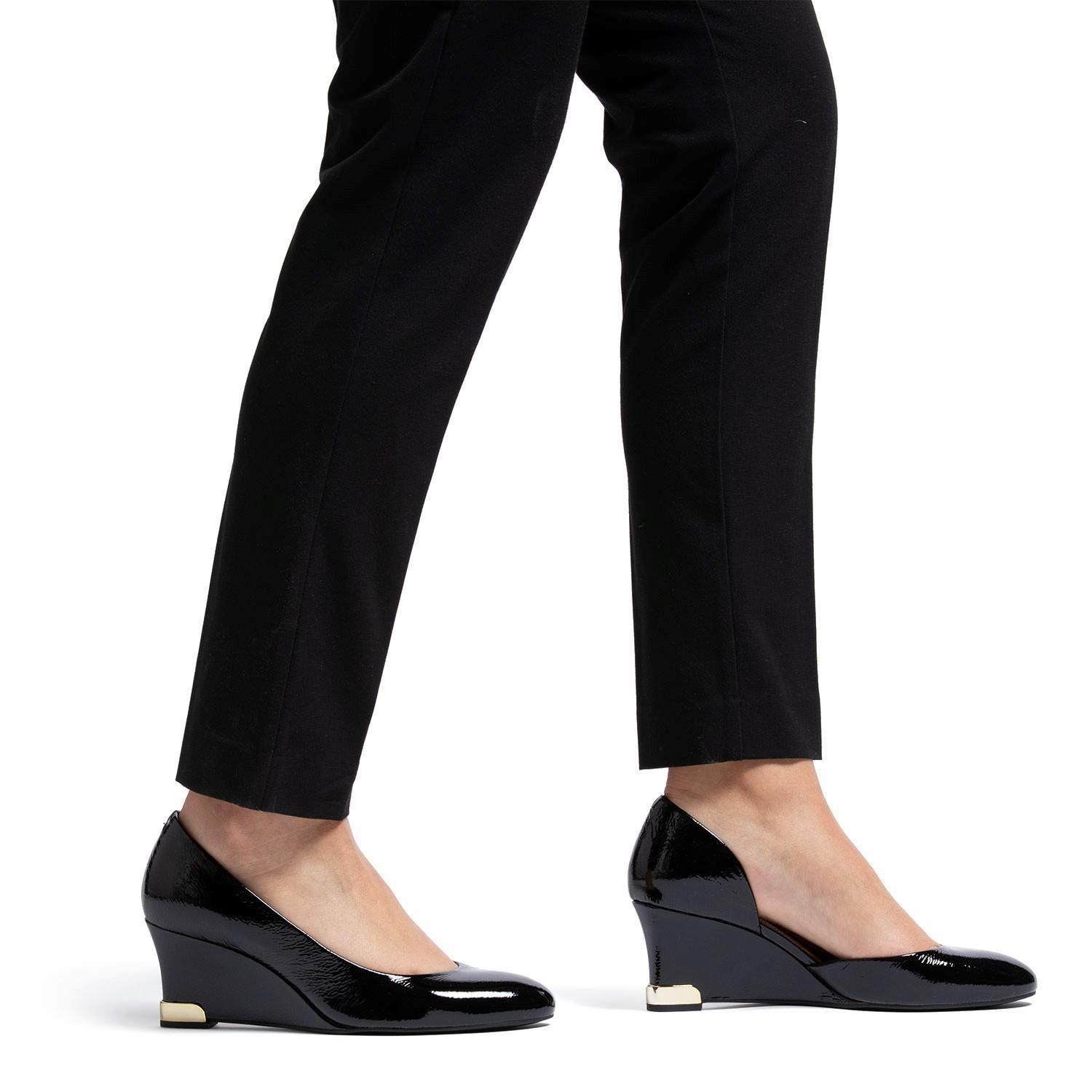 Zapato de cuero mujer Gacel negro Clarice-1