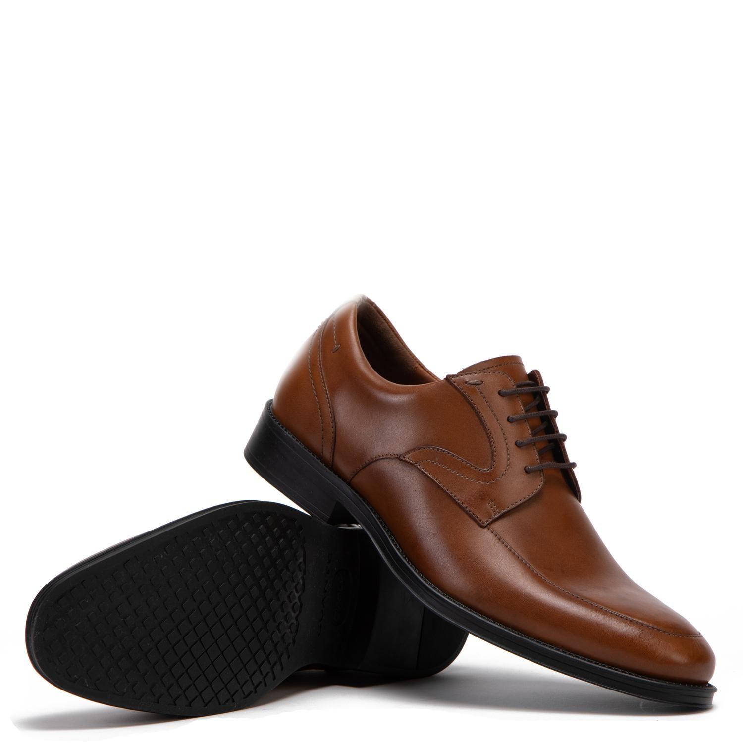 Zapato de cuero hombre Guante dark camel Preston-3