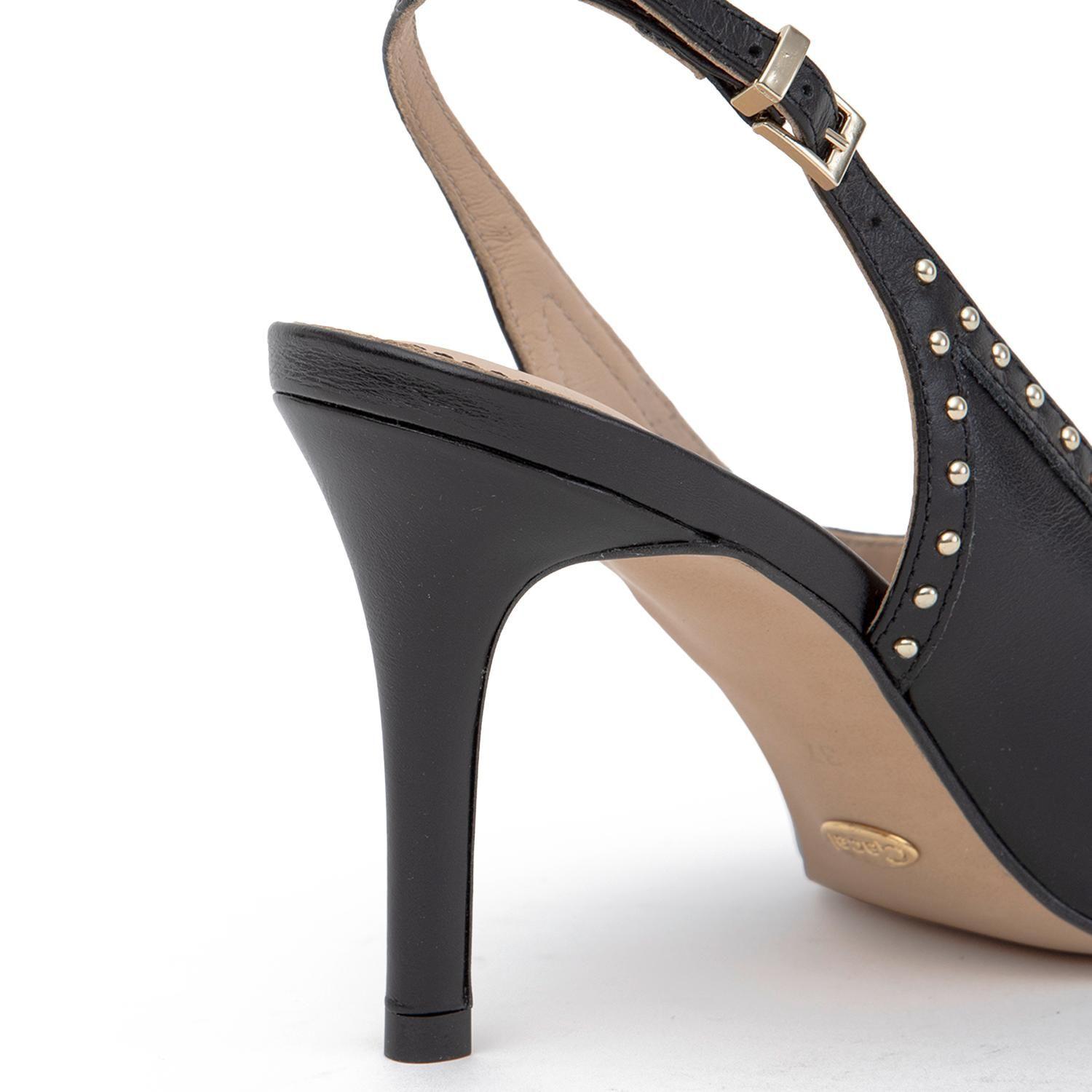Zapato de cuero mujer Gacel negro Monica-3