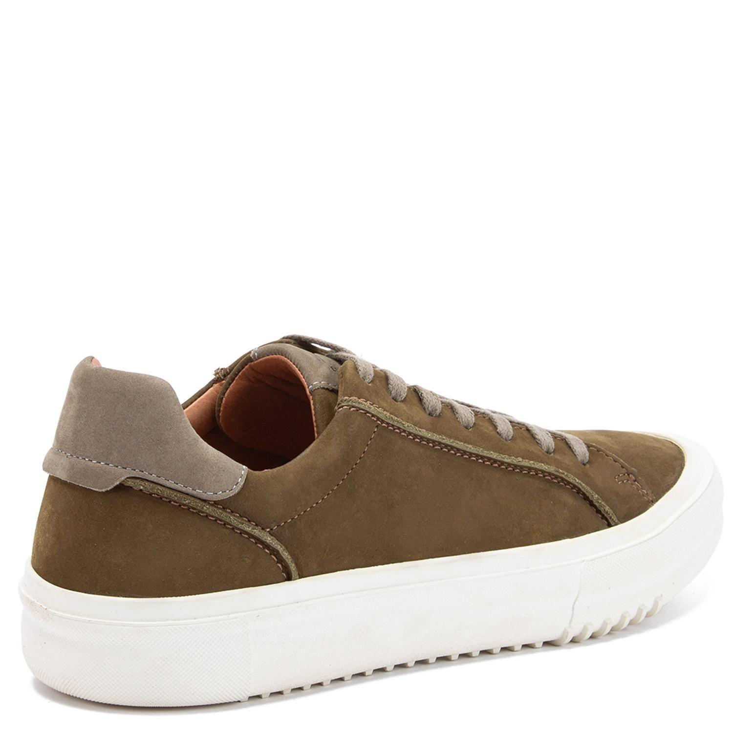 Zapatilla de cuero hombre Guante Olivo Doha-4