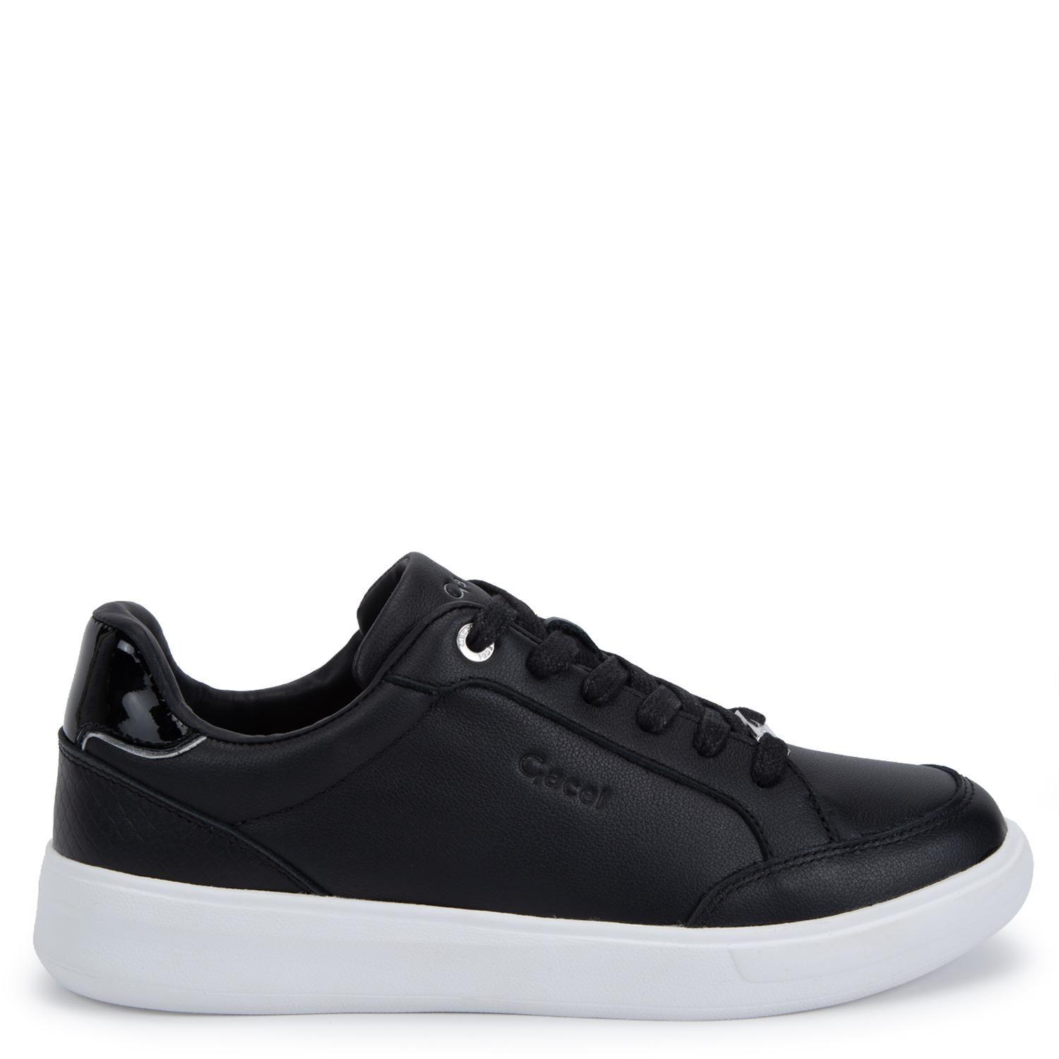Zapatilla de cuero mujer Gacel negro Rosalia-0