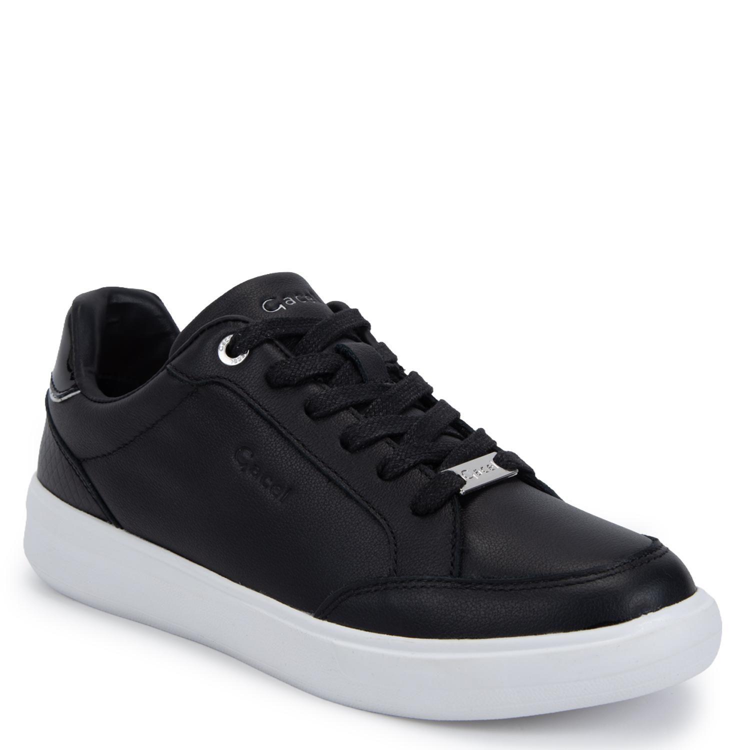 Zapatilla de cuero mujer Gacel negro Rosalia-2