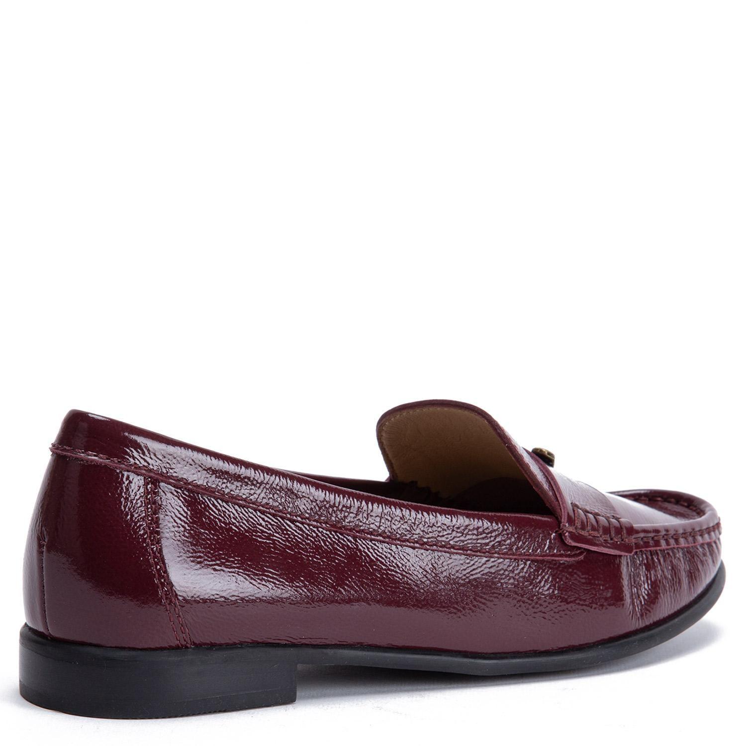 Mocasin de cuero mujer Gacel Burdeo Siri 0660617-4